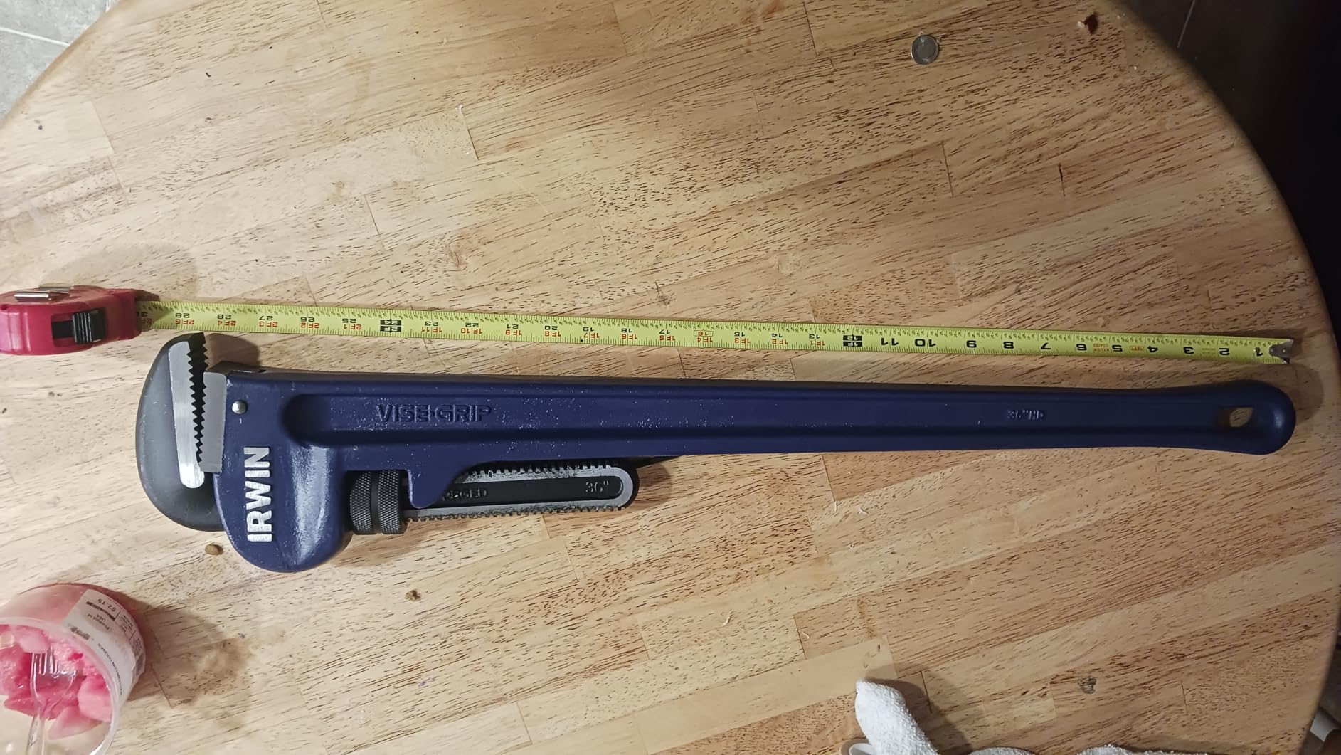 IRWIN VISE-GRIP Pipe Wrench, Cast Iron, SAE, 2-1/2-Inch Jaw, 18-Inch Length (45619) customer photo 2