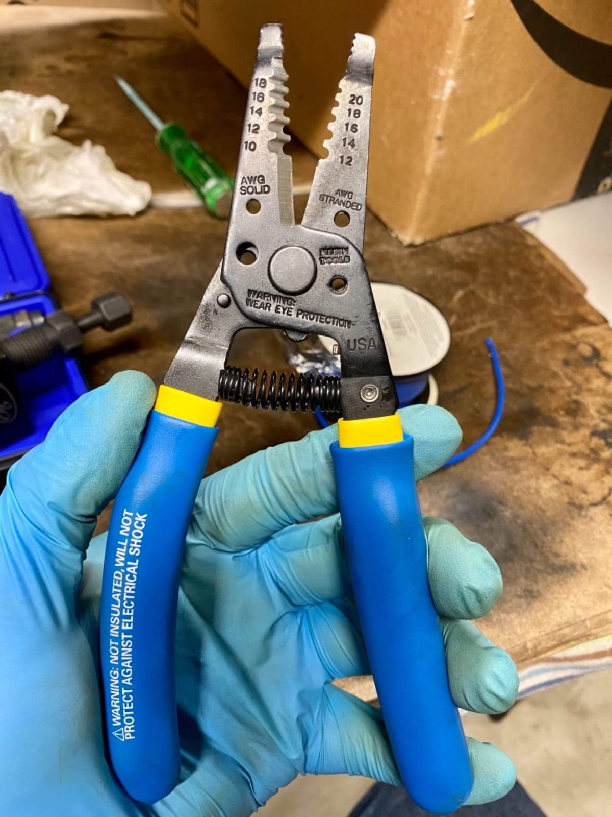 Klein Tools 11055EP Wire Cutter and Stripper, Made in USA, Stranded and Solid Wire Cutter, Cuts Copper customer photo 1
