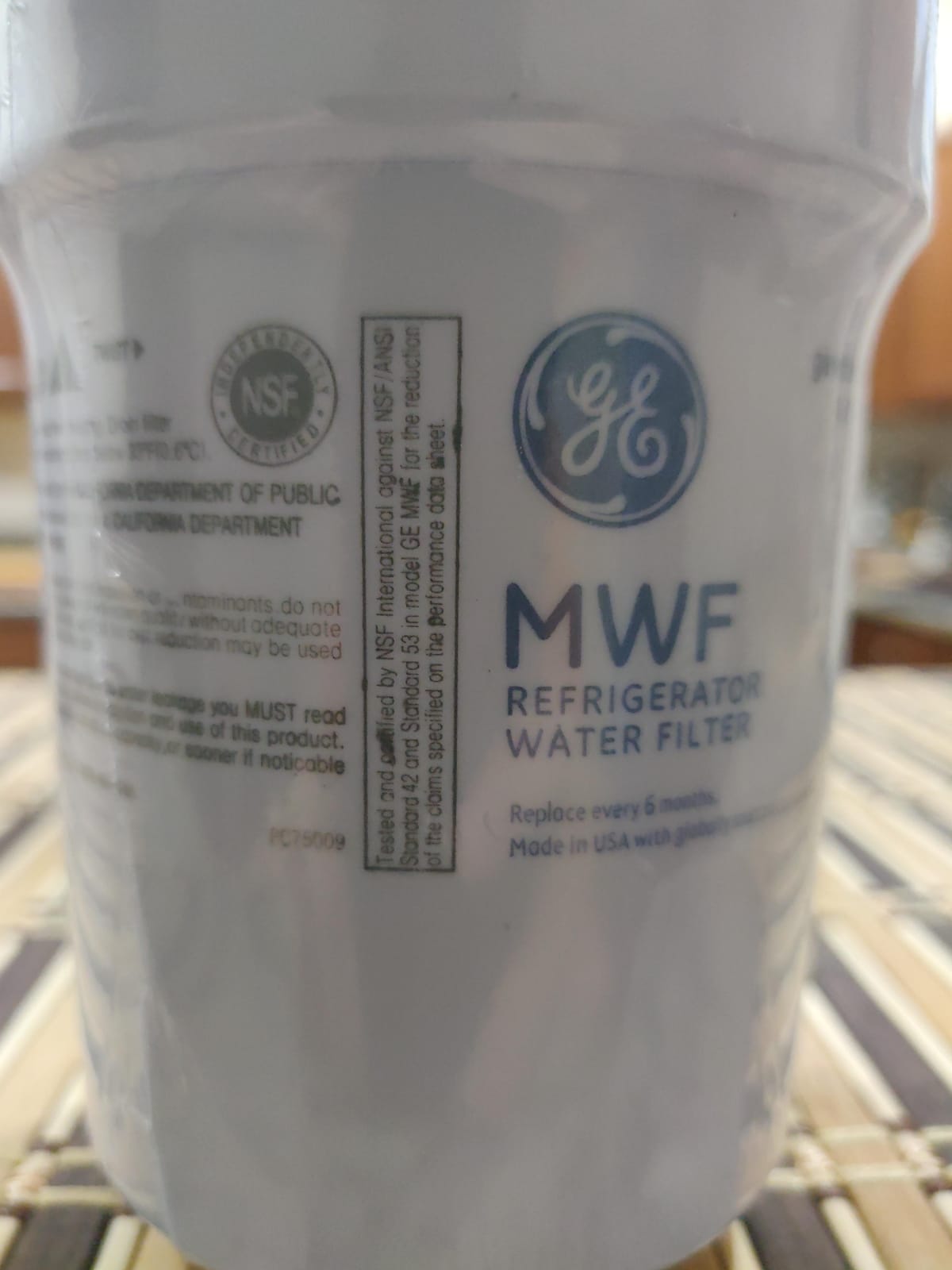 GE MWF™ Refrigerator Water Filter, Genuine Filter, Guaranteed Fit, 1-pack customer photo 1