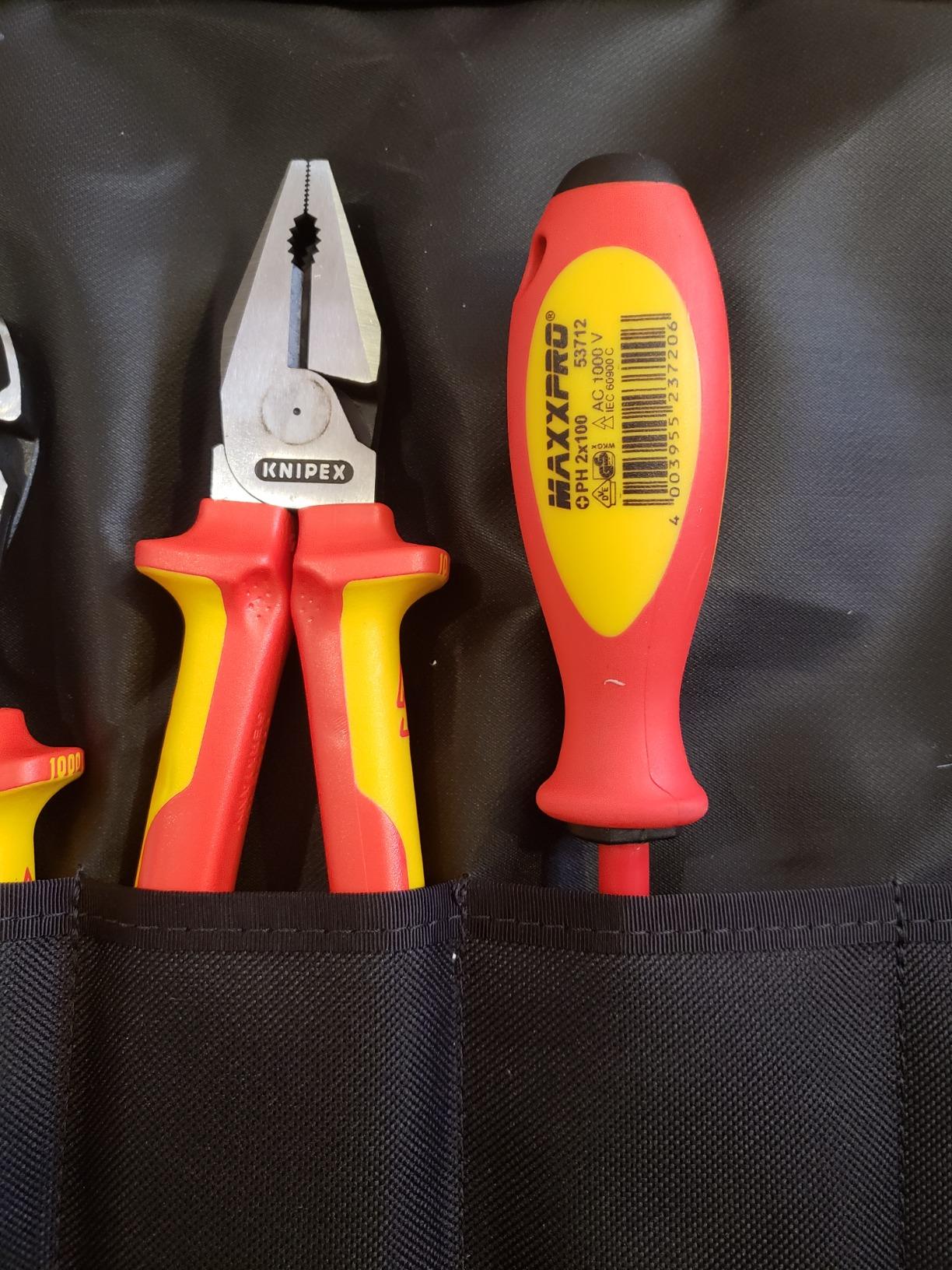 KNIPEX 989825US 7-Piece 1000V Insulated Pliers, Cutters, and Screwdriver Commercial Tool Set (9K989825US) customer photo 2
