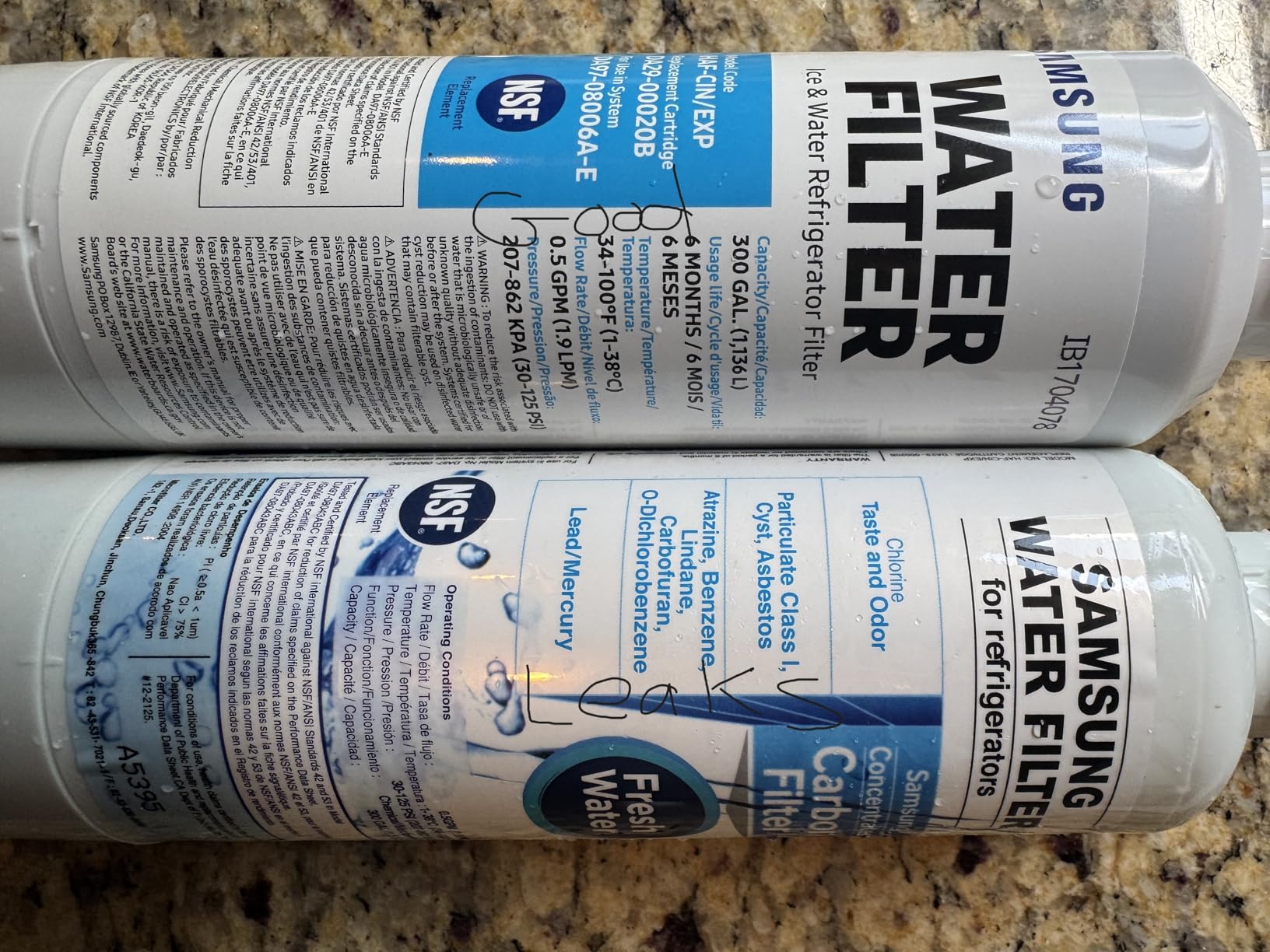SAMSUNG Genuine Filter for Refrigerator Water and Ice, Carbon Block Filtration for Clean, Clear Drinking Water, 6-Month Life, HAF-CIN/EXP, 1 Pack customer photo 1