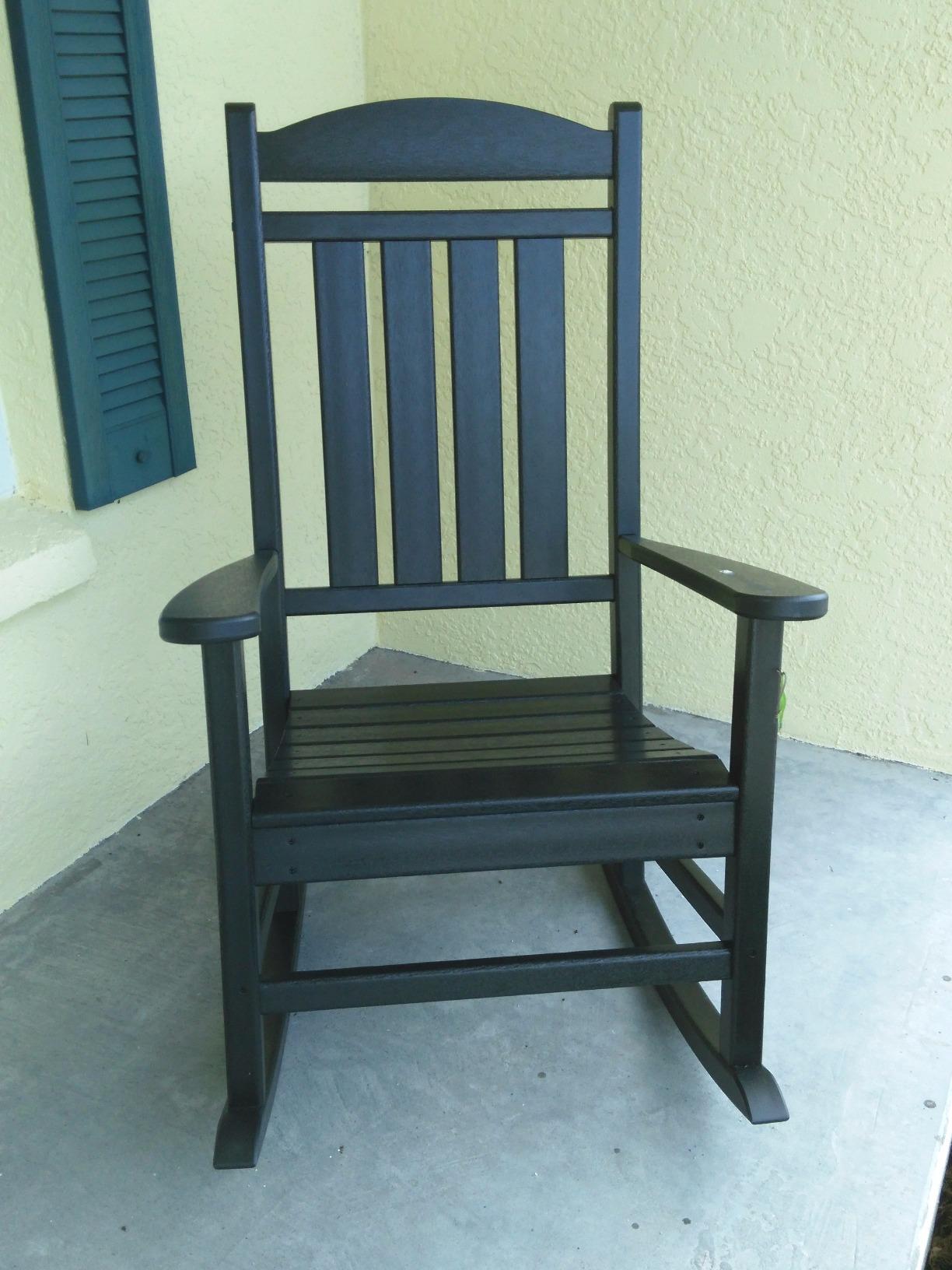 POLYWOOD Presidential Rocking Chair in Pacific Blue customer photo 2