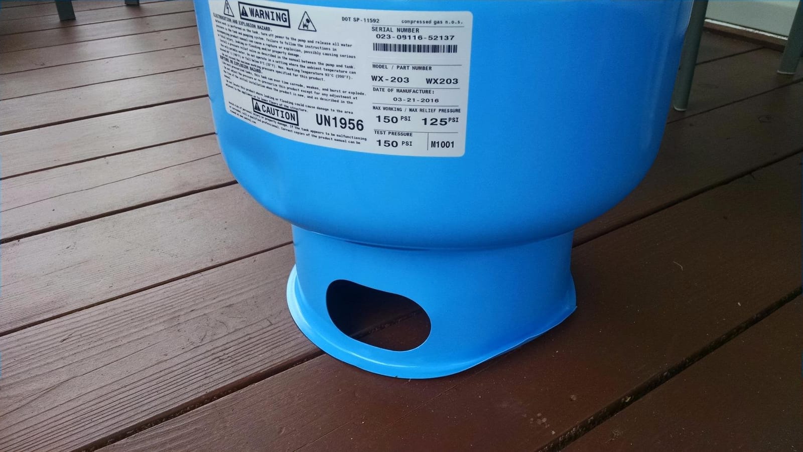 Amtrol WX-203 Well-X-Trol Stand Well Water Tank customer photo 2