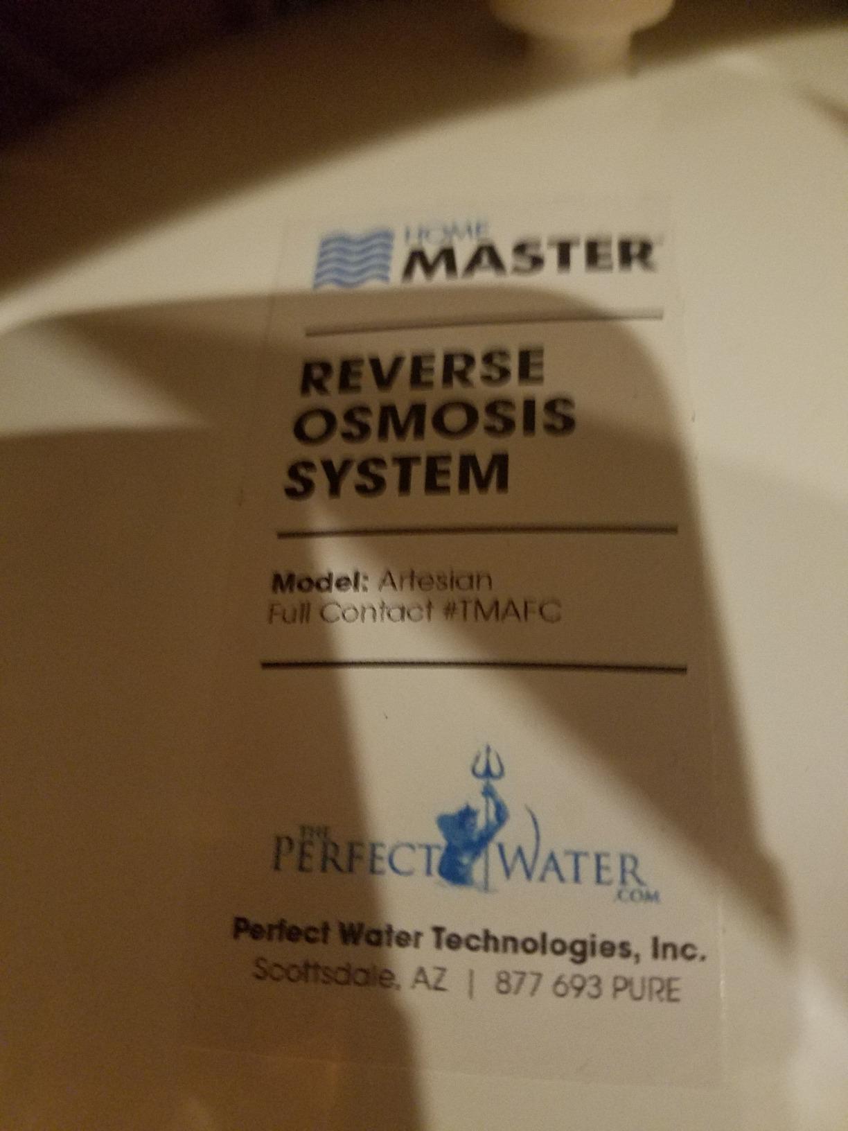 Home Master TMAFC Artesian Full Contact Reverse Osmosis System, 7-stages, Patented 2-Pass Alkaline Remineralization, Fast 4.5s Fill Rate, 8.5” catalytic carbon, 5-year limited parts customer photo 1