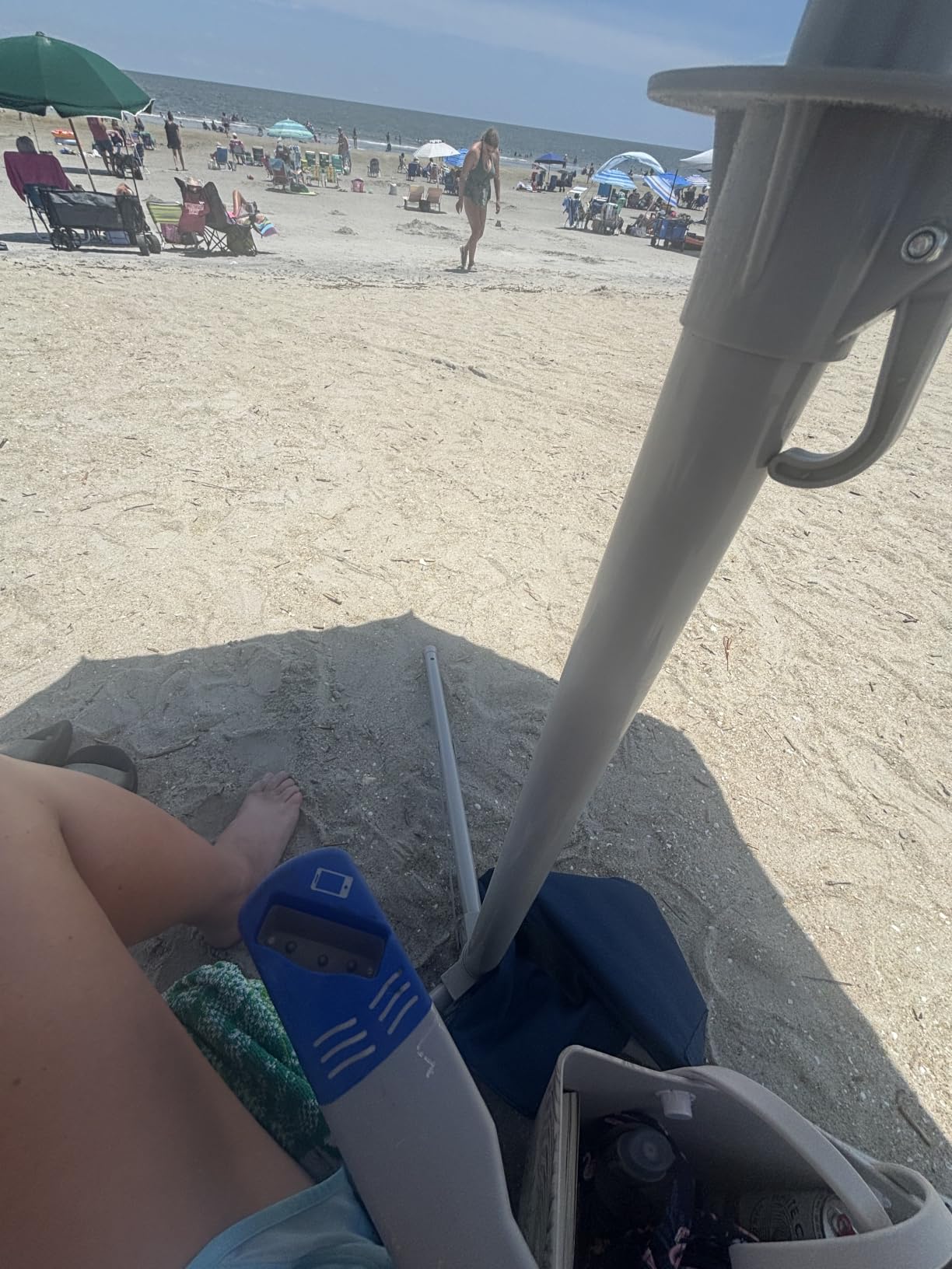Wondershade Ultimate Portable Sun Shade Umbrella – Lightweight Adjustable Outdoor Patio & Beach Umbrella with Tripod Base (Blue) customer photo 1