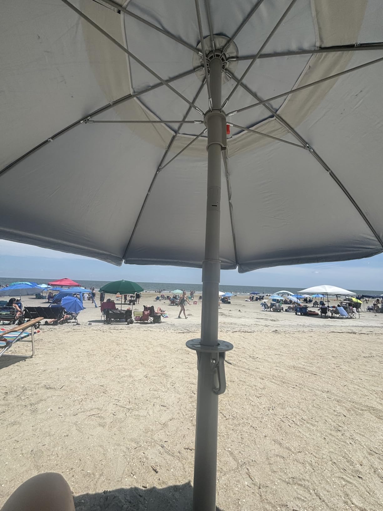 Wondershade Ultimate Portable Sun Shade Umbrella – Lightweight Adjustable Outdoor Patio & Beach Umbrella with Tripod Base (Blue) customer photo 2