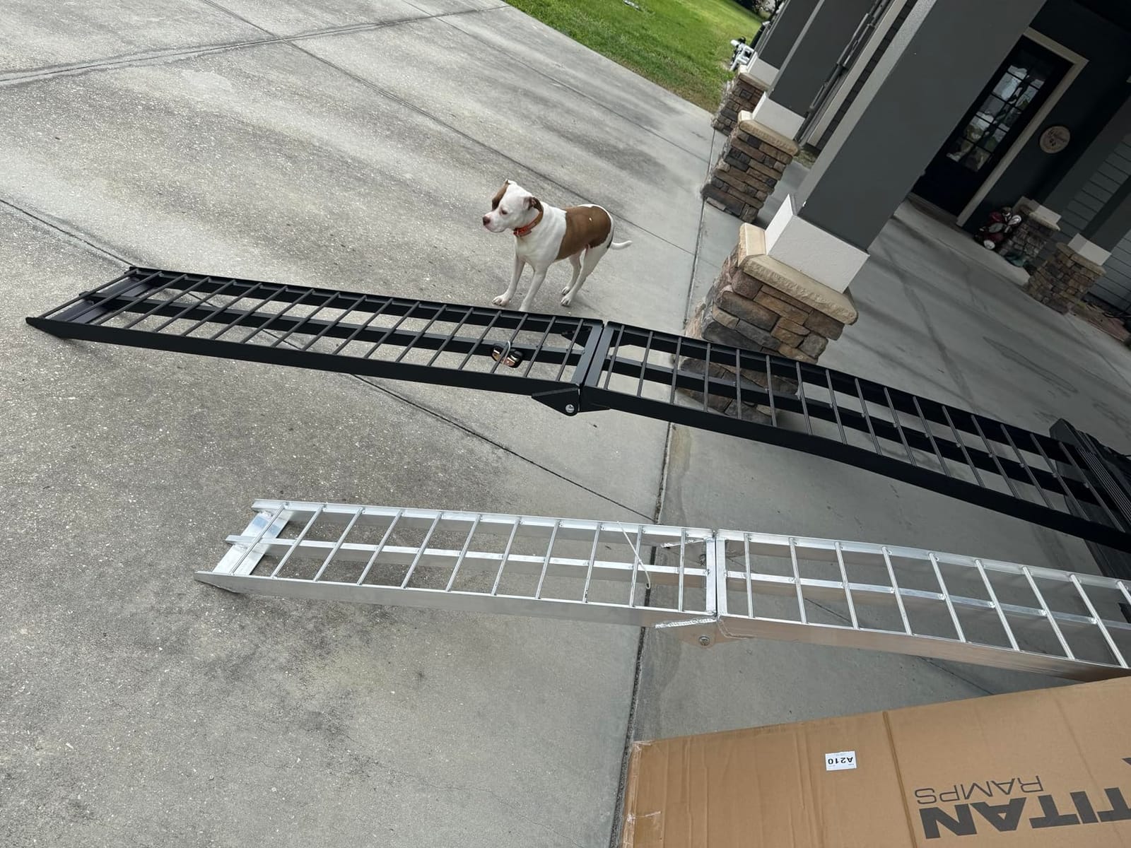 Titan Ramps Heavy-Duty Extra-Wide Motorcycle Loading Ramp, 800 lb, 10 Ft customer photo 2