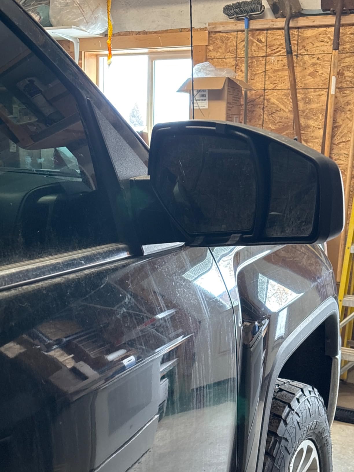 K SOURCE Snap & Zap 80910 Custom Fit Towing Mirror for 2014-2018 Silverado/Sierra 1500, 2015-2019 2500, 3500, Patented customer photo 2