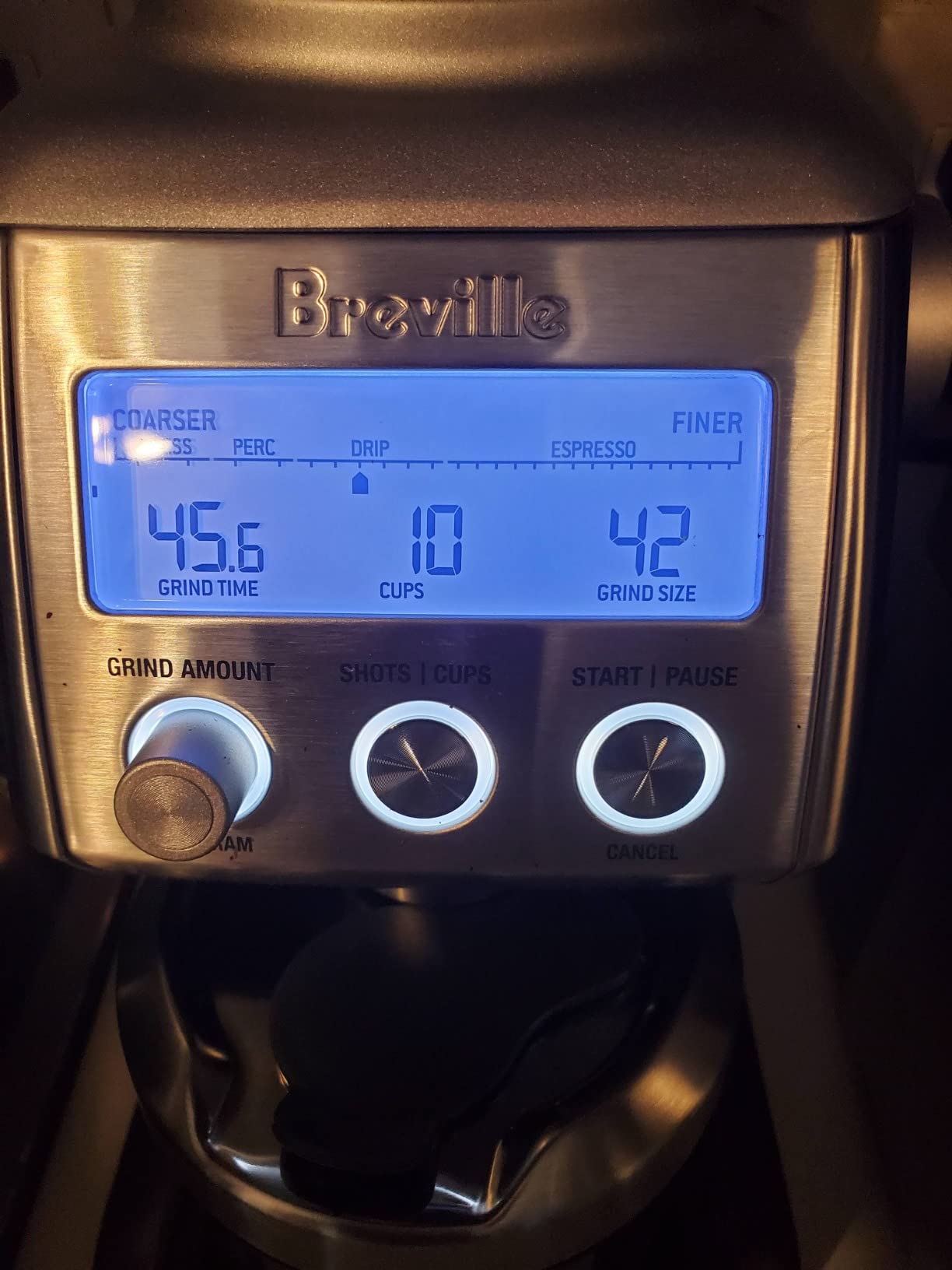 Breville BCG820BSS Smart Grinder Pro, Brushed Stainless Steel customer photo 2