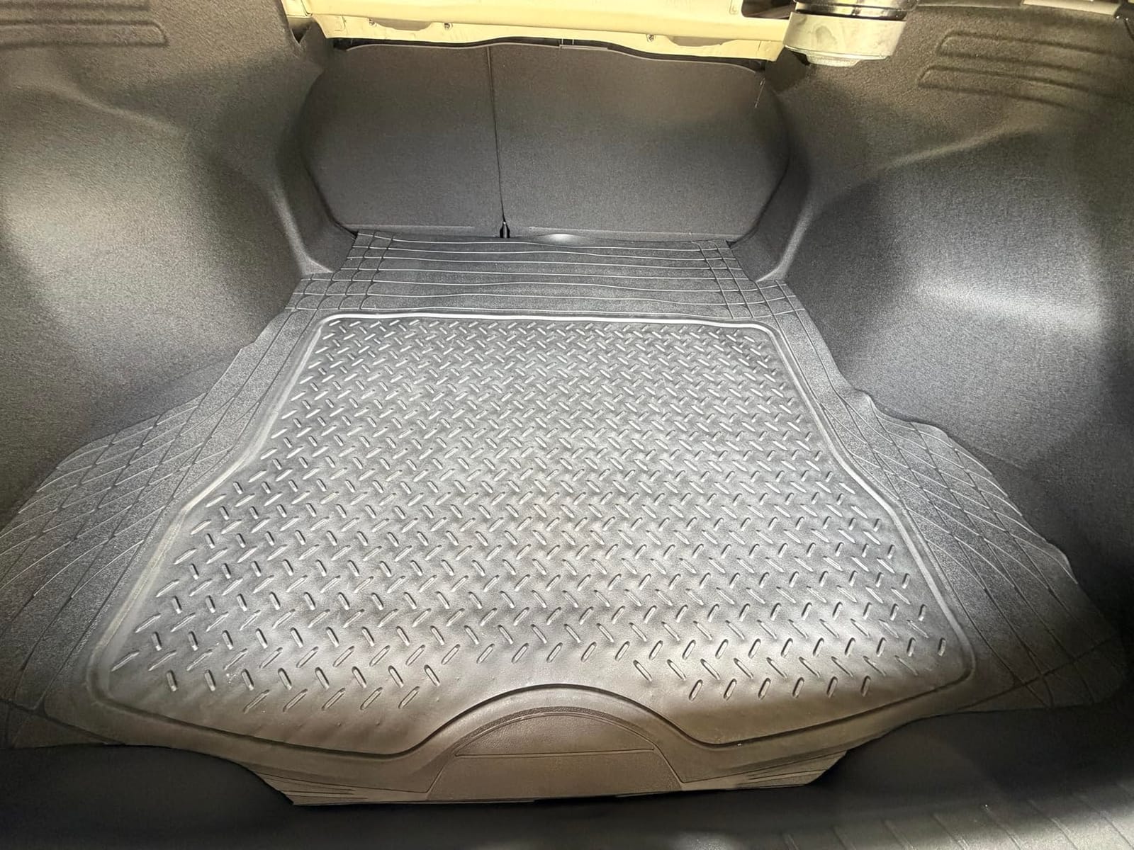 Heavy Duty Cargo Liner Floor Mat-All Weather Trunk Protection, Trimmable to Fit & Durable HD Rubber Protection for Car SUV Sedan Auto customer photo 1