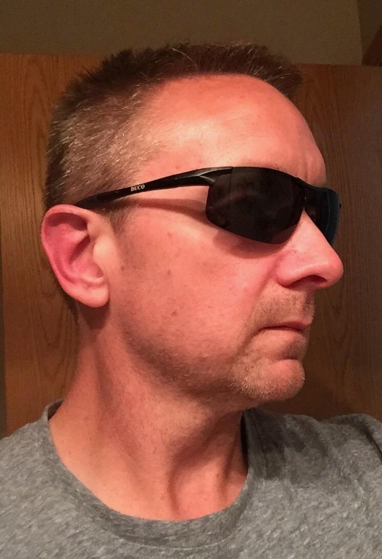 DUCO Mens Sports Polarized Sunglasses UV Protection Sunglasses for Men 8177 customer photo 2