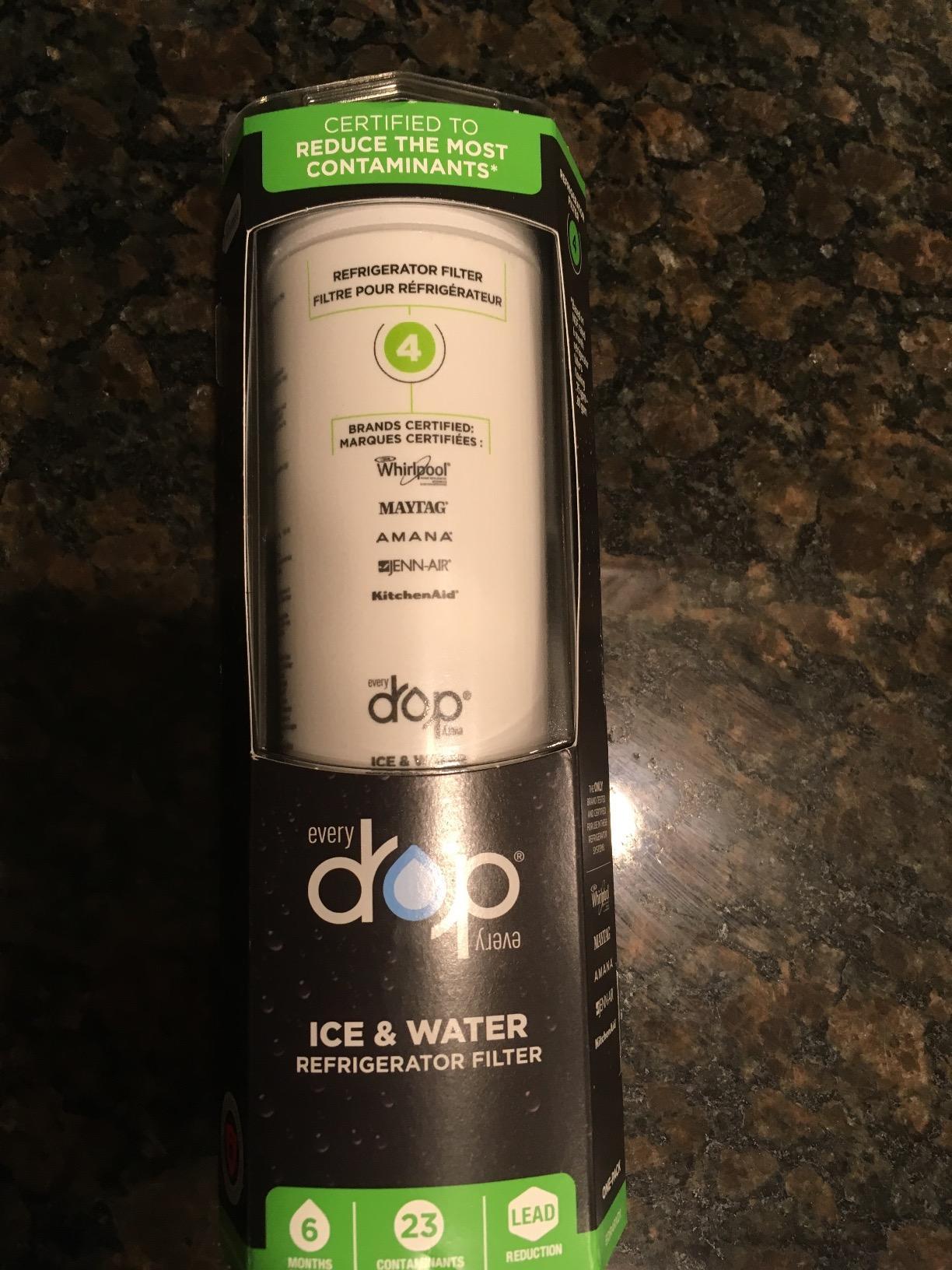 everydrop by Whirlpool Ice & Water Refrigerator Filter 4, Green, EDR4RXD1 customer photo 1