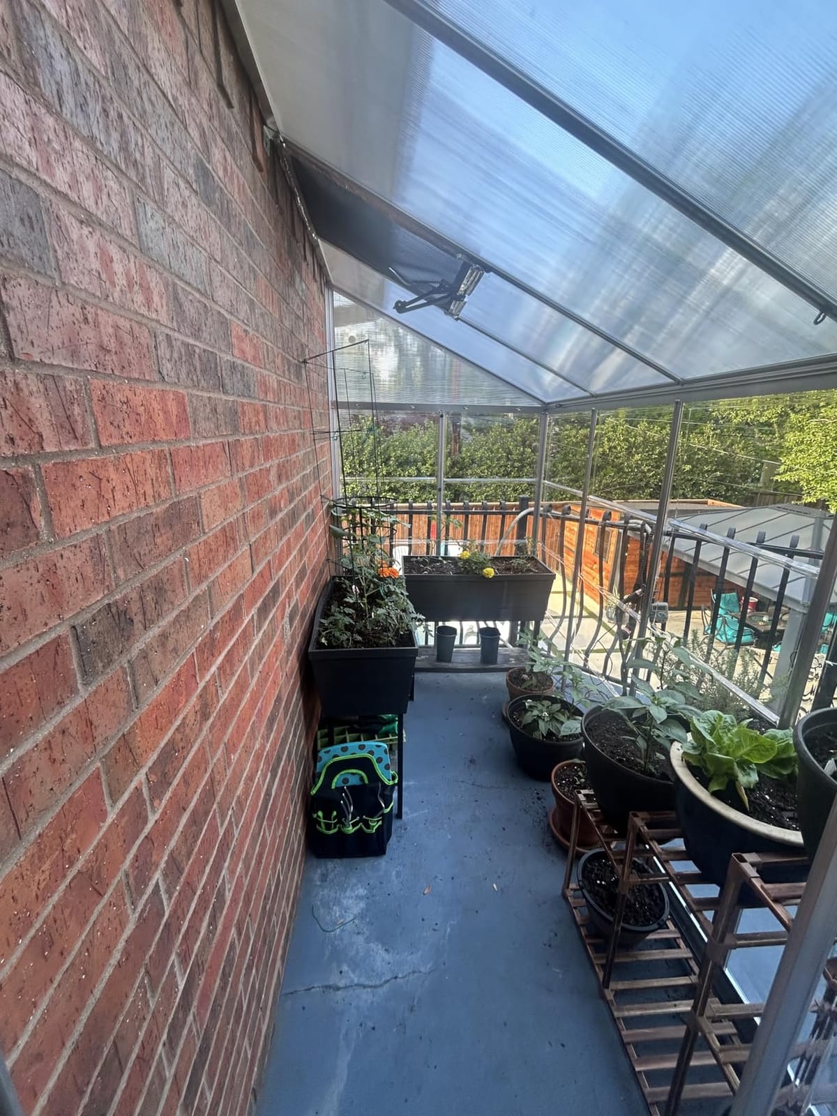 Palram - Canopia Hybrid 6' x 10' Polycarbonate Aluminum Greenhouse, Silver customer photo 2