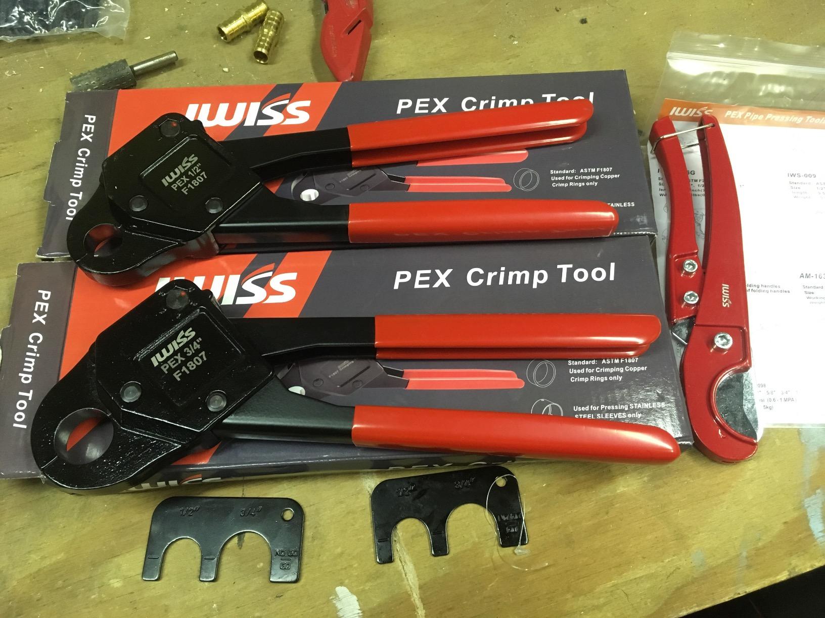 iCrimp Angle PEX Crimping Tool for 1/2-inch & 3/4-inch PEX Copper Crimp Rings and Barbed PEX Fitting, c/w PEX Tubing Cutter & Go/No-Go Gauge, Meets ASTM F1807 Standard PEX PlumbingTool customer photo 2