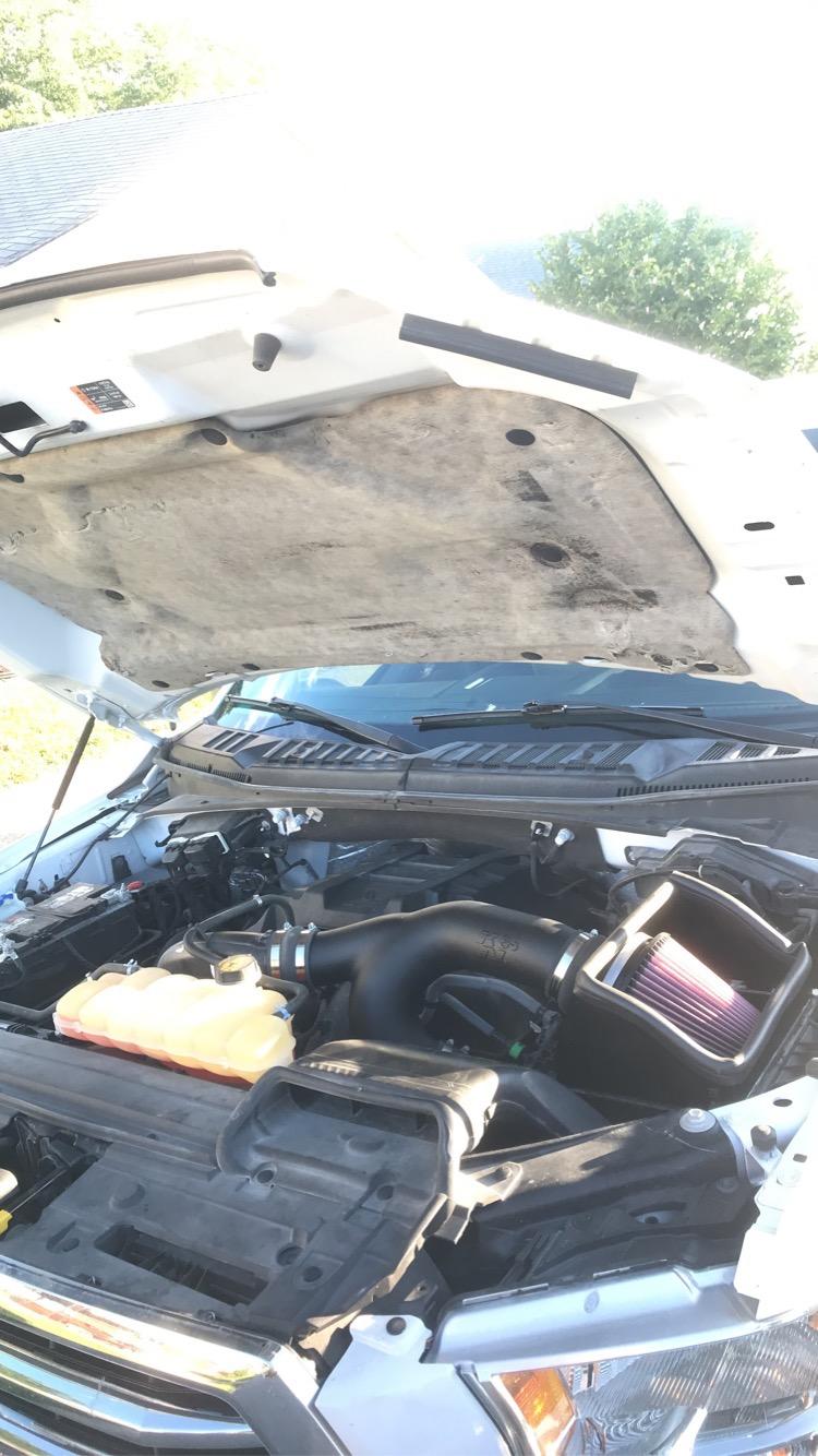 K&N Cold Air Intake System: High-Flow Air Filter, Increase Performance & Towing: Compatible with 2015-2026 FORD: F150 V6 2.7L, 63-2593 customer photo 2