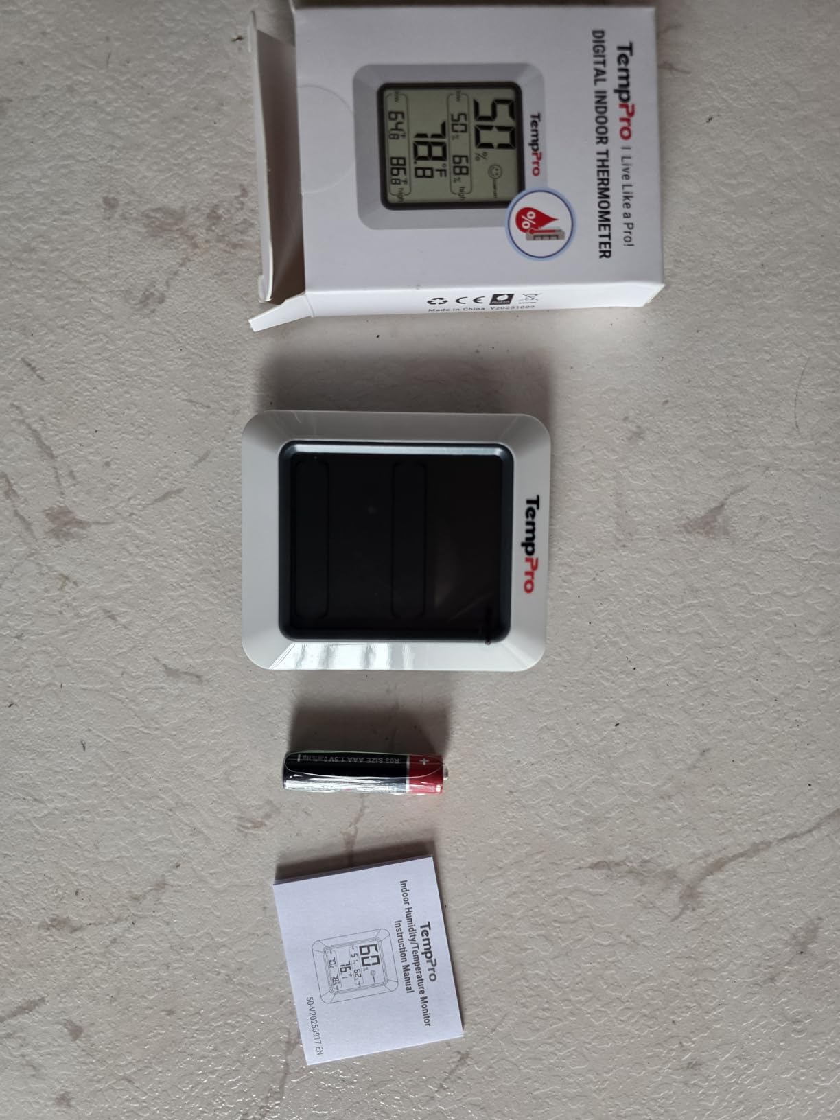 TempPro TP50 Digital Hygrometer Indoor Thermometer Room Thermometer customer photo 1