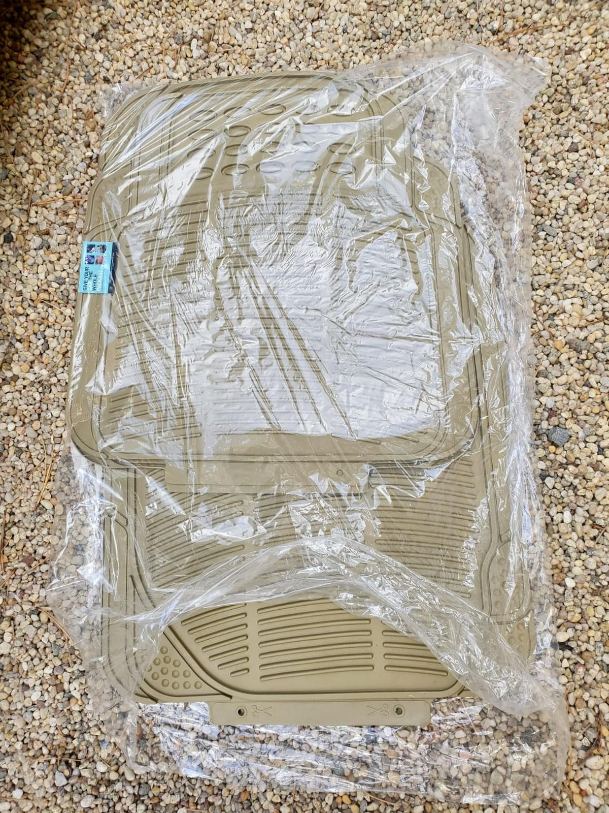 FH Group Automotive Floor Mats - Heavy-Duty Rubber Floor Mats for Cars, Universal Fit Full Set, ClimaProof Floor Mats, Trimmable Floor Mats For Most Sedan, SUV, Truck Floor Mats Beige customer photo 2