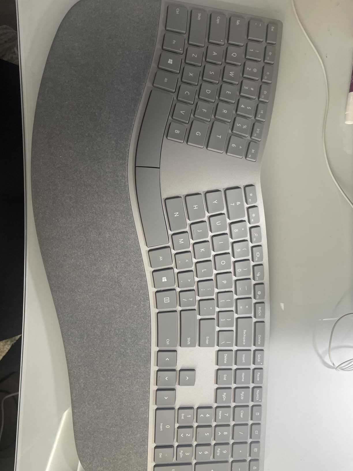 Microsoft 3RA-00022 Surface Ergonomic Wireless Keyboard,Gray customer photo 1