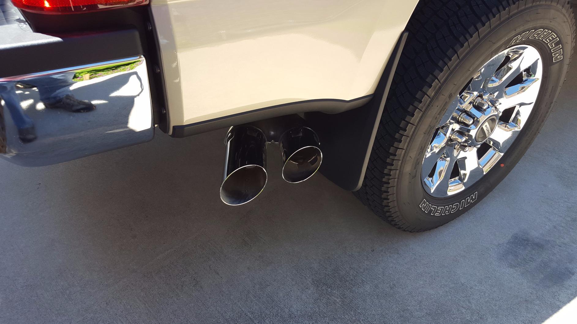 Husky Liners Custom Mud Guards | Fits 2017-2026 Ford F-250 & F-350 w/Single Rear Wheels & w/o OEM Fender Flares | Rear Set, 2-pc Black - 58466 customer photo 1