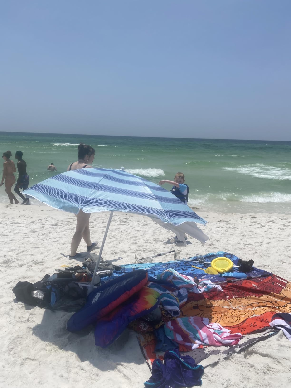 Caribbean Joe Beach Sun Umbrella, Portable, UV Protection, Great for Outdoor, Shoulder Carry Bag, Full 6 ft Arc customer photo 1