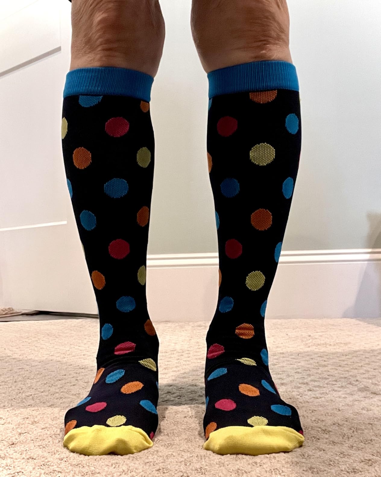 CHARMKING Compression Socks for Women & Men Circulation (8 Pairs) 15-20 mmHg Best Calf Socks Support for Athletic Cycling customer photo 2