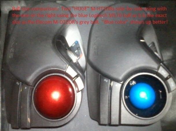 ELECOM Huge Trackball Mouse, 2.4GHz Wireless, Index Finger Control customer photo 2