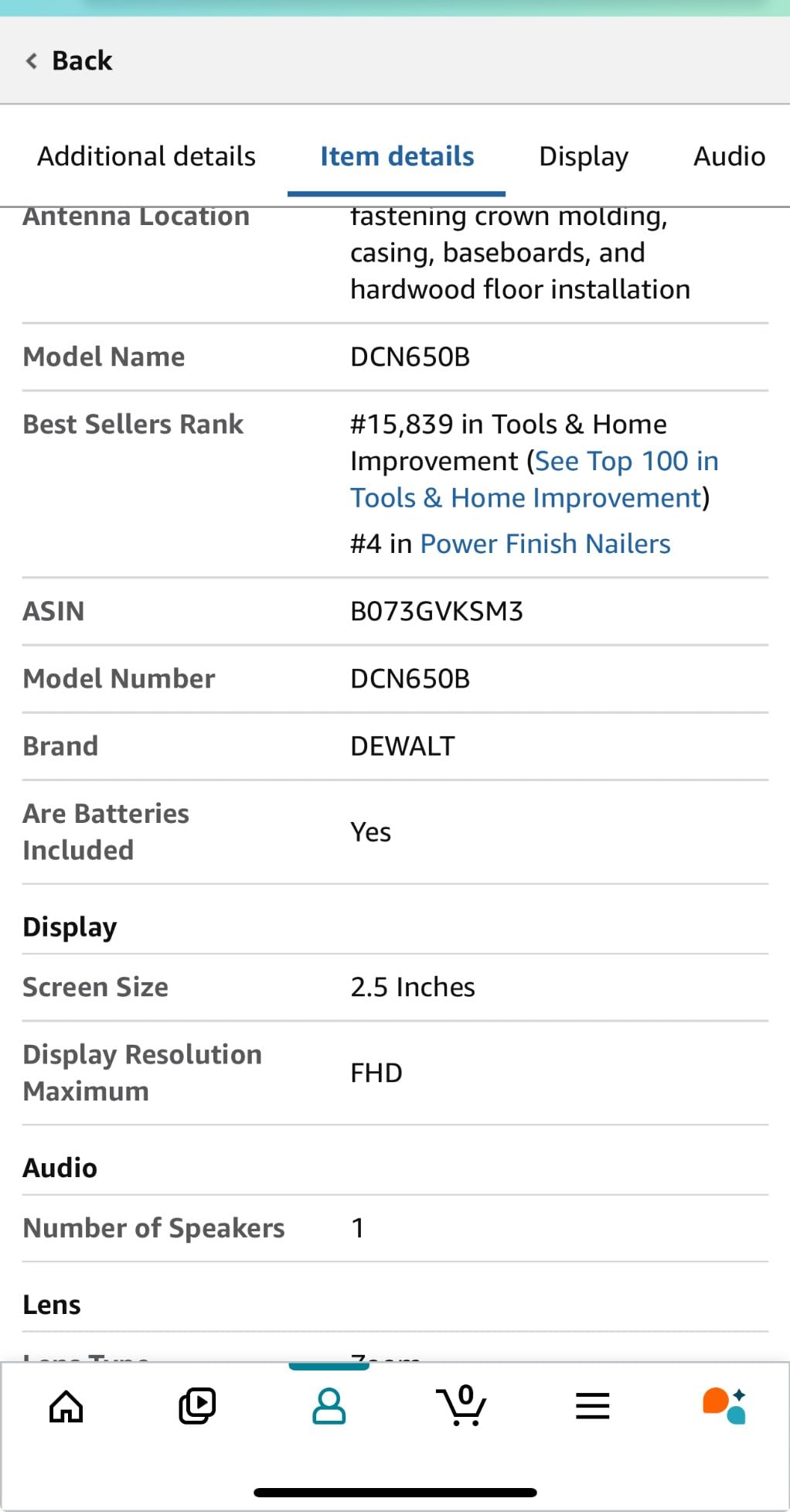 20V MAX XR Lithium-Ion Cordless 15-Gauge Angled Finish Nailer (Tool Only) customer photo 2