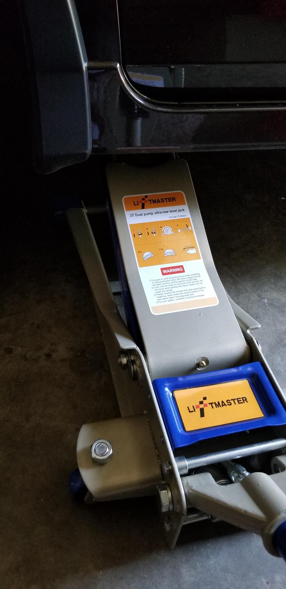 LiftMaster 3 Ton Heavy Duty Ultra Low Profile Steel Floor Jack with Quick Lift customer photo 2