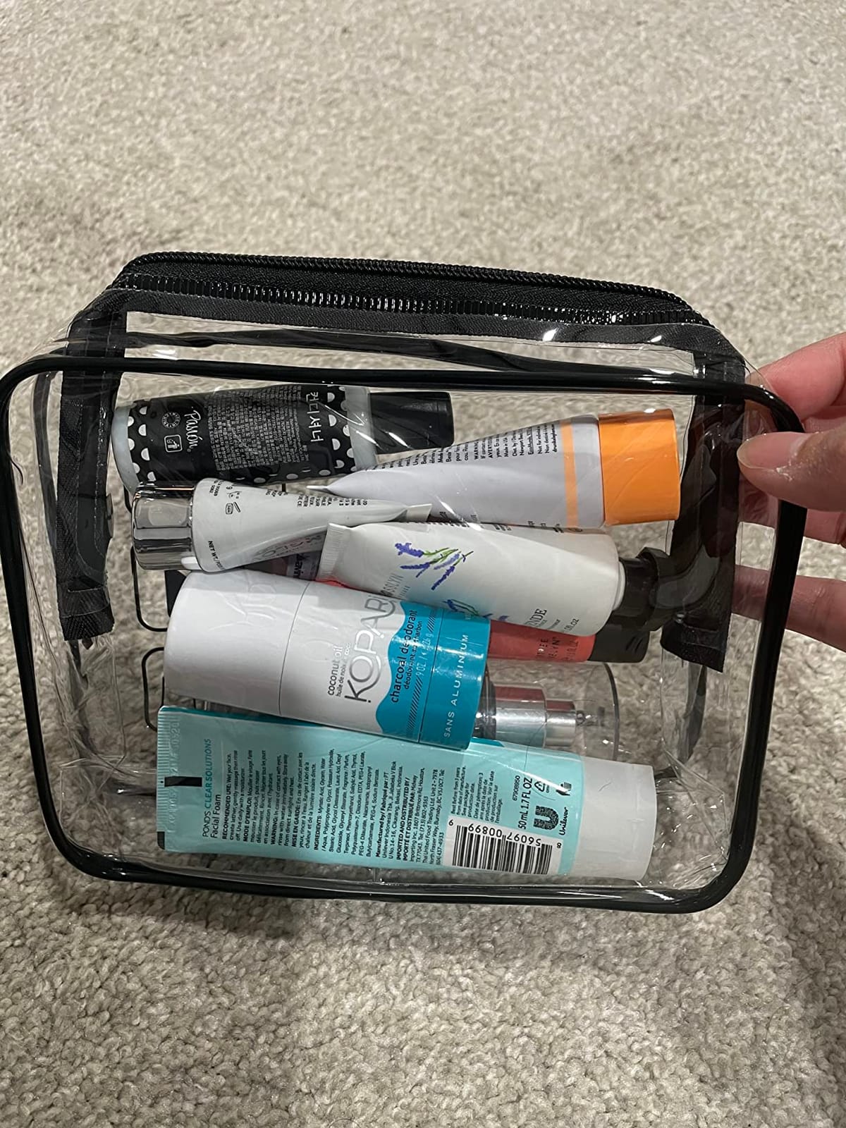 Lermende Clear Toiletry Bag TSA Approved Quart Size Travel Carry On - 2Pcs customer photo 2