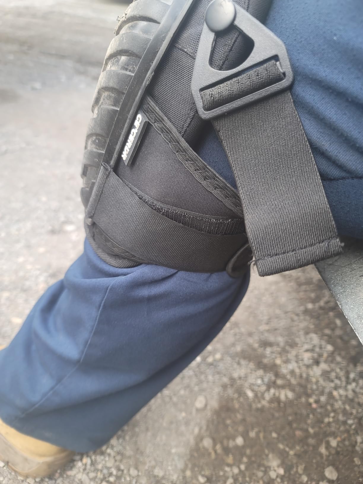 CE' CERDR Professional Knee Pads for Work - Heavy Duty Foam Padding Kneepads for Construction, Gardening, Flooring with Comfortable Gel Cushion to Save Your Knees (Knee High) customer photo 2