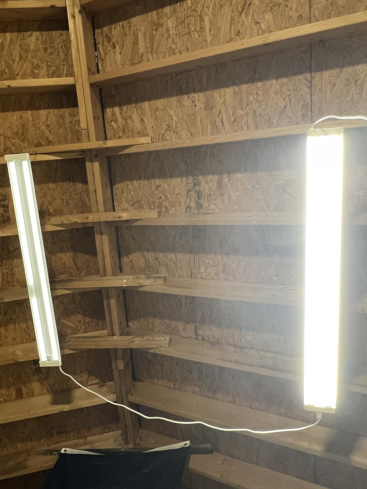 LEONLITE 2-Pack 4FT Motion Sensor LED Utility Shop Light, 40W, 5000K customer photo 1