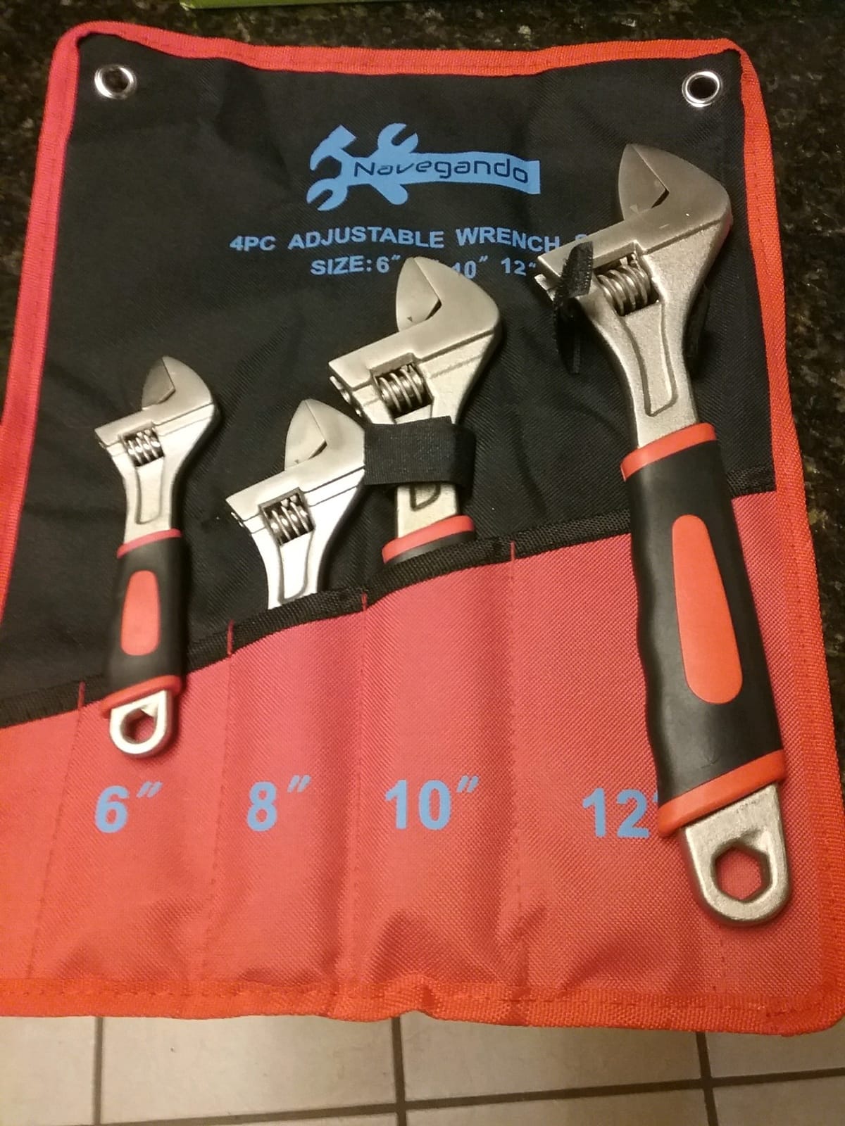 Navegando 4-Piece Adjustable Wrench Set, 6/8/10/12 Inch customer photo 1