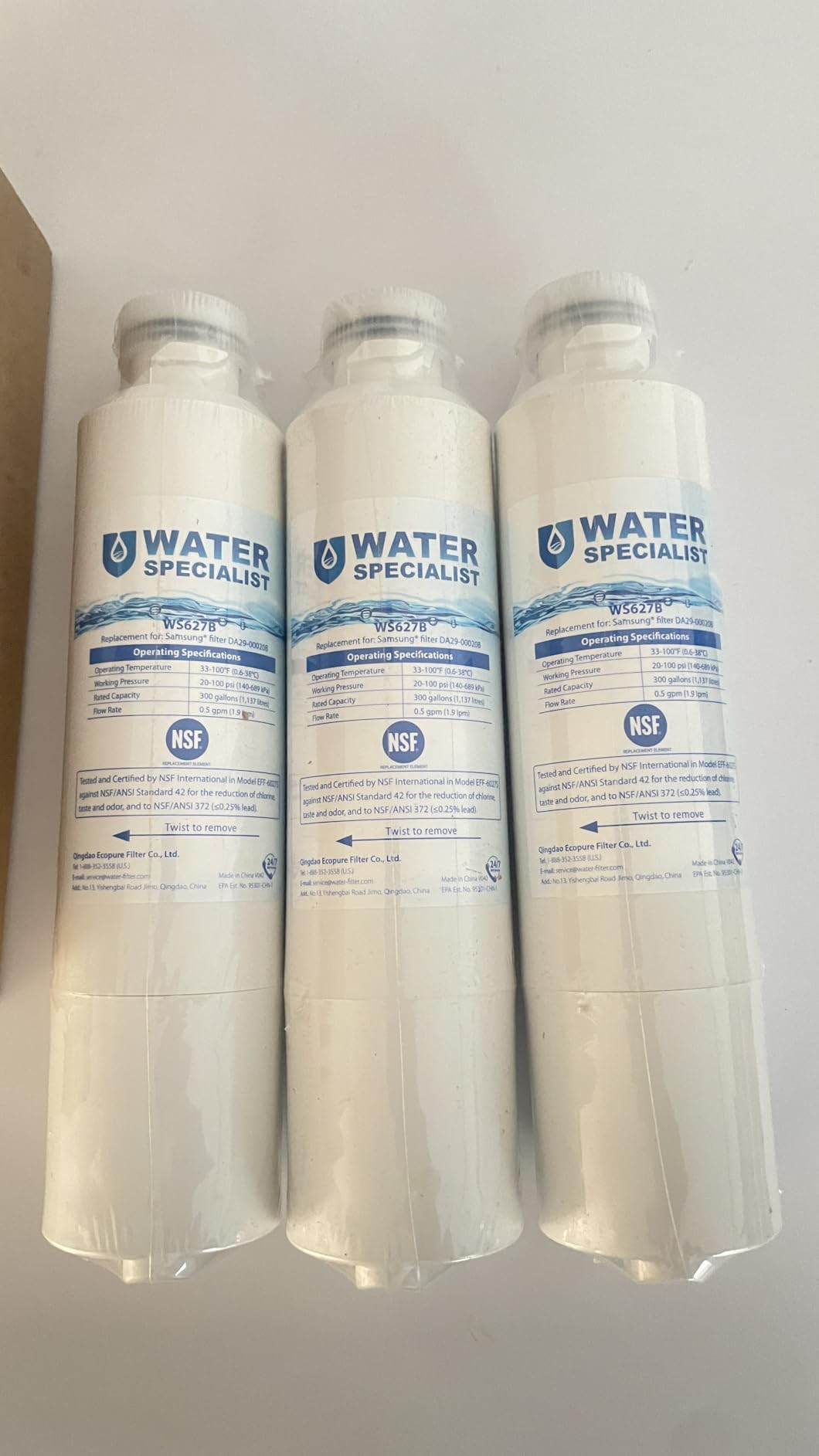 Waterspecialist Water Filter Replacement for Samsung® DA29-00020B, 3 Pack customer photo 1