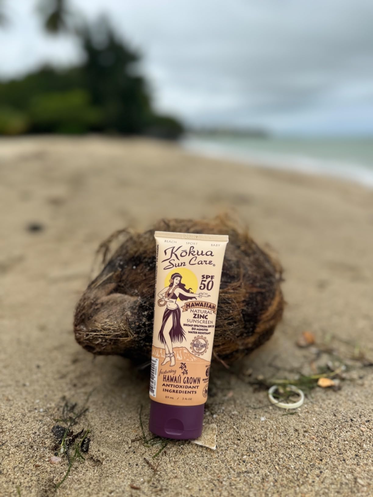 Kokua Sun Care Hawaiian Sunscreen Reef Safe SPF 50 | 3 oz | Zinc Oxide | Mineral Sunscreen | Face & Body | Moisturizing Sun Protection | Water Resistant | Chemical Free | Natural Ingredients customer photo 2