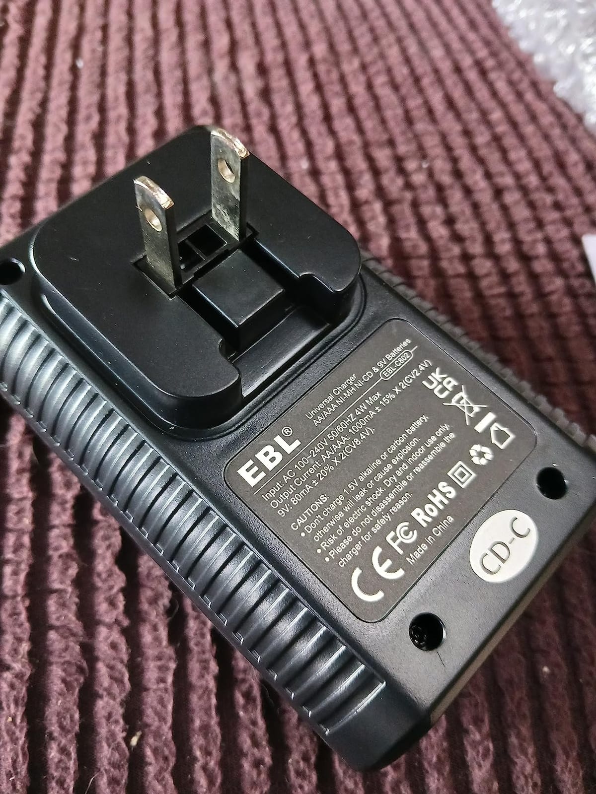 EBL Smart Rapid AA AAA Charger for AA AAA 9V Rechargeable Batteries Ni-MH Ni-CD Rechargeable Batteries customer photo 1