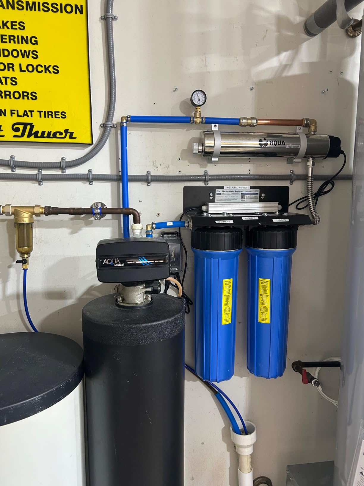 HQUA-TWS-12 Ultraviolet Water Purifier Filter for Whole House Water Purification,12GPM 120V, 1 Extra UV Lamp + 1 Extra Quartz Sleeve customer photo 1