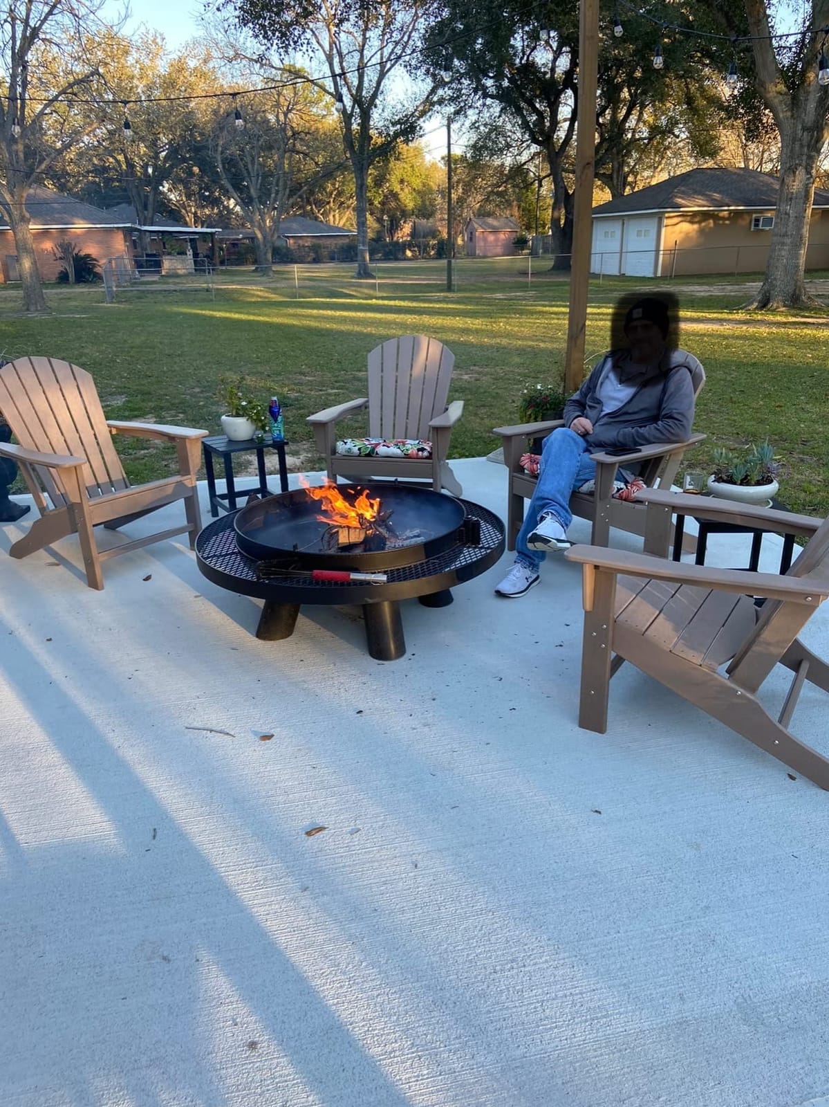 Signature Design by Ashley 1-Piece HDPE Outdoor Adirondack Chair, Driftwood customer photo 2