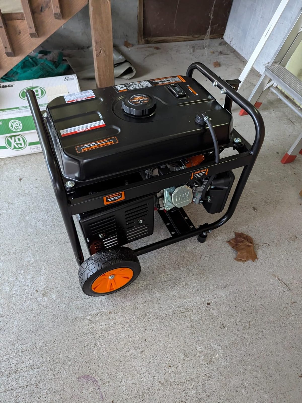 WEN 4,750-Watt 120V/240V Dual Fuel Portable Generator with Wheel Kit and Electric Start (DF475T) customer photo 2