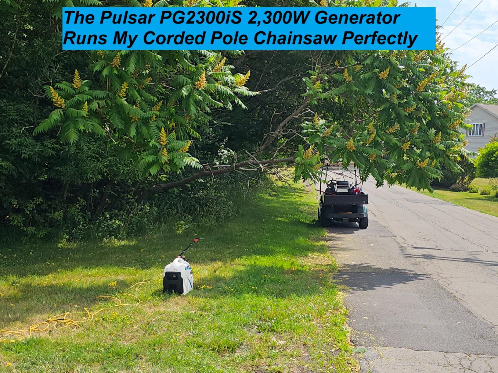 Pulsar PG2300iS 2,300W Portable Super Quiet Gas-Powered Inverter Generator with USB Outlet & Parallel Capability, CARB Compliant customer photo 2