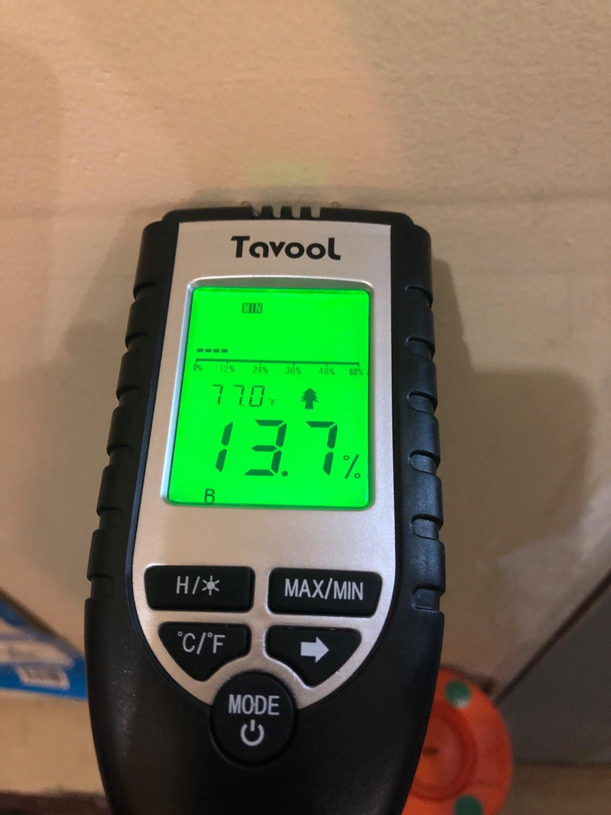 Wood Moisture Meter - Digital Moisture Detector Moisture Tester, Pin-Type Water Leak Detector Damp Tester Dampness Meter for Wood Building Material Firewood Walls Paper Floor (Sliver) customer photo 1