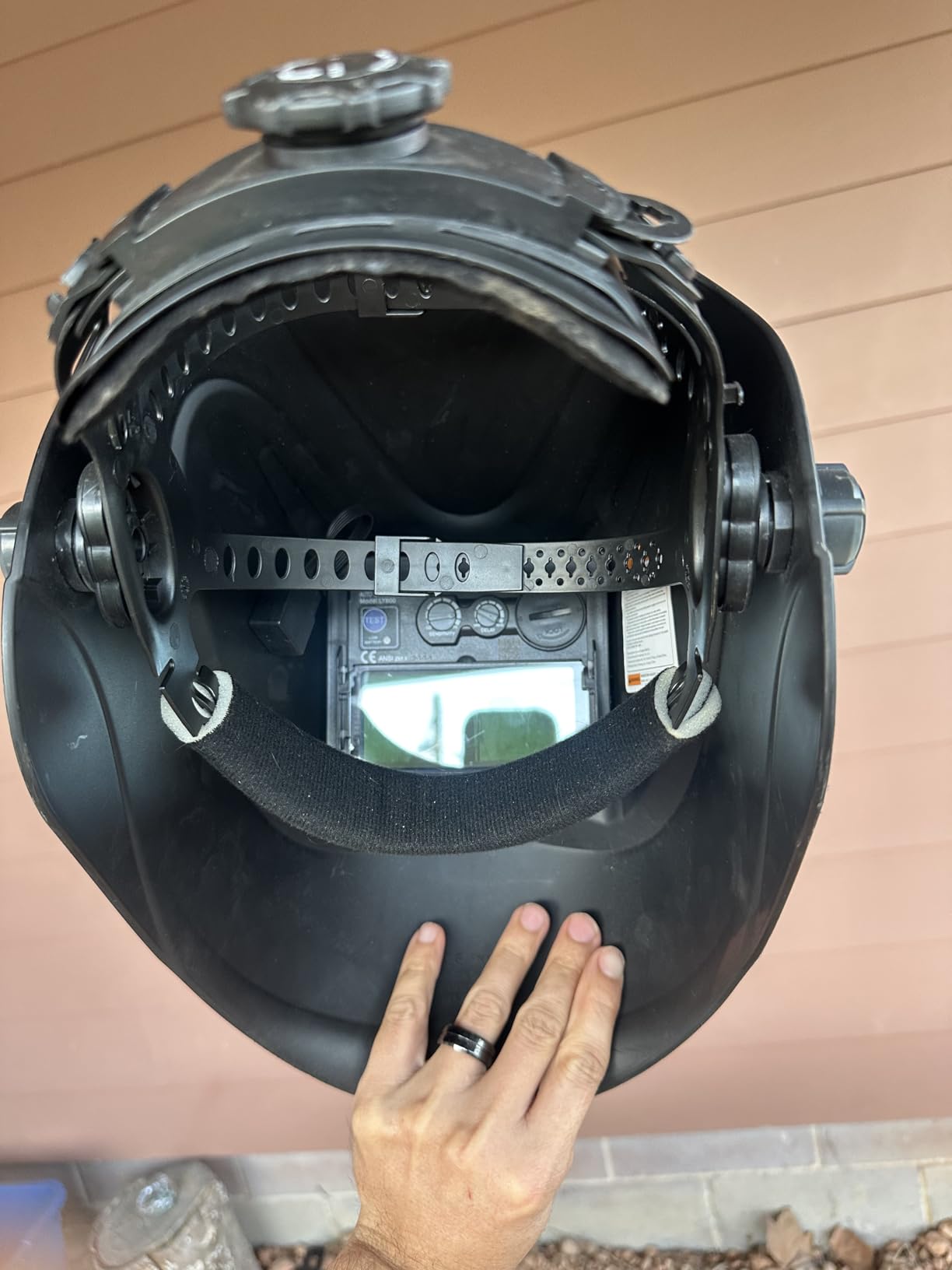 YESWELDER Auto Darkening Welding Helmet 1/1/1/1 True Color, LYG-L600A customer photo 1