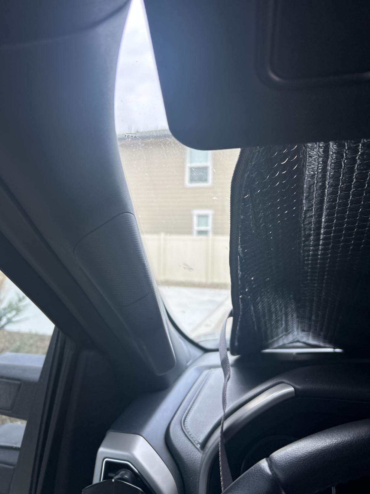 BDK American Flag Windshield Sunshade for Car Truck & SUV - Folding Car Sun Shade for Front Window, Auto Sun Visor Heat Protection, Car Sunscreen Blocks UV Rays and Keeps Vehicle Cool (58 x 27 Inch) customer photo 1