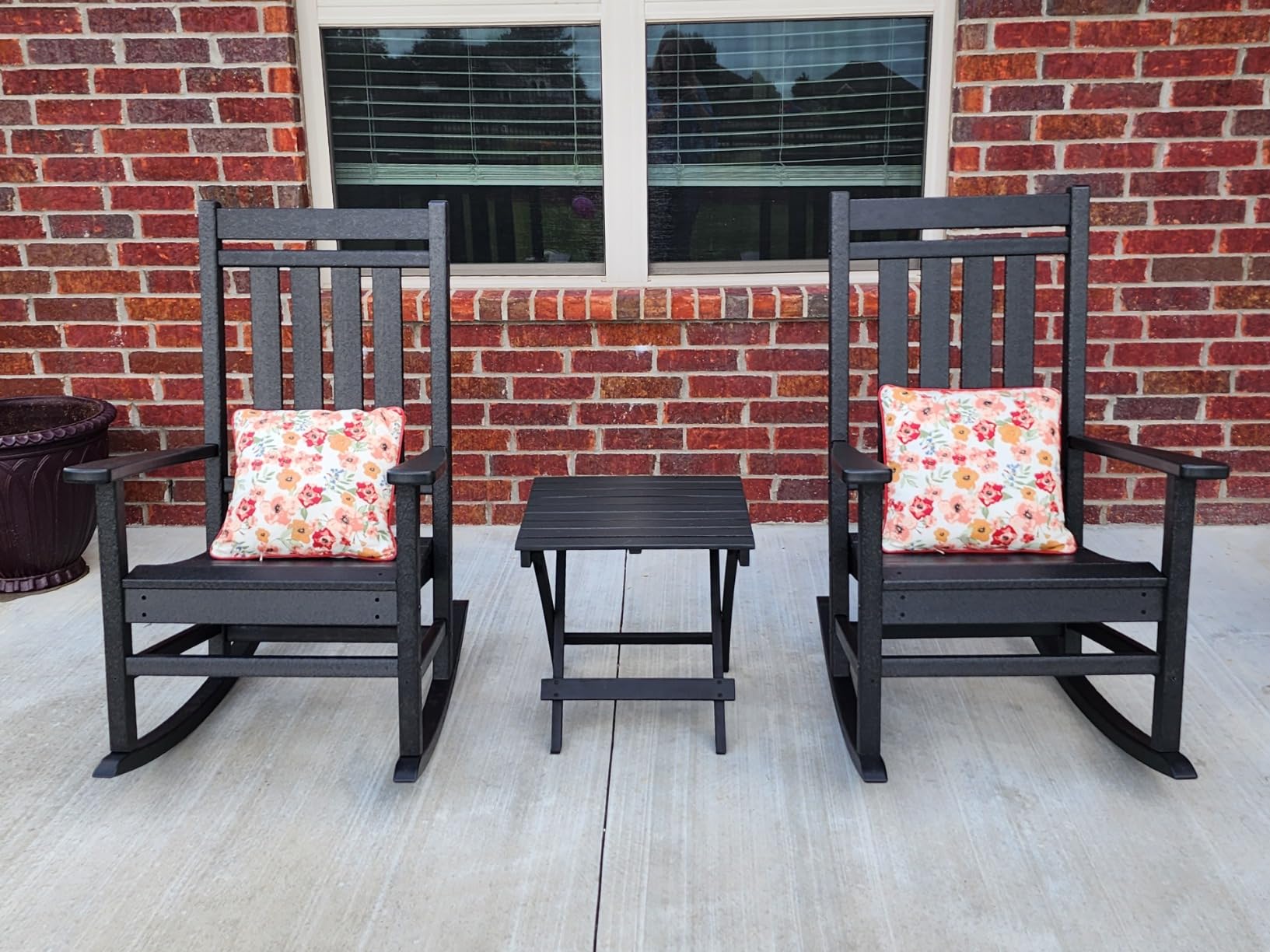 POLYWOOD Estate Rocking Chair, Heavy Duty HDPE Lumber Outdoor Porch Rocker, All-Weather Patio Furniture, Fade Proof, White customer photo 2