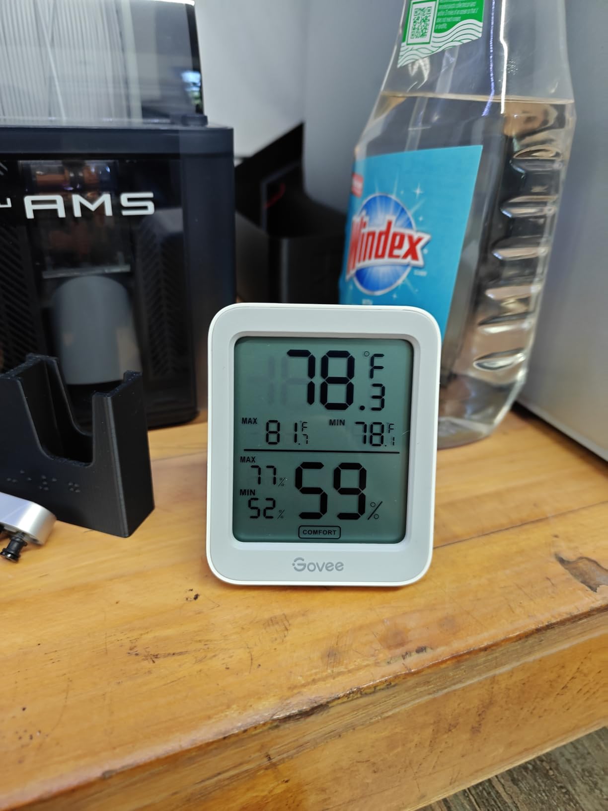Govee Indoor Hygrometer Thermometer H5075 with Bluetooth App Control | Room Temperature Humidity Meter, 164ft Remote Monitor, Smart Alerts, 2 Years Data Storage Export, for Bedroom Wine Cellar customer photo 1