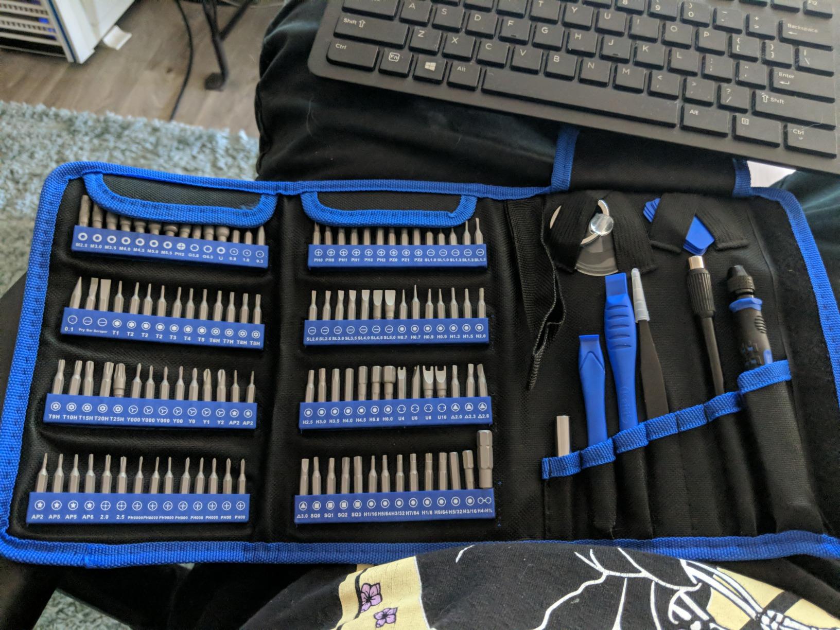 Kaisi 136 in 1 Electronics Repair Tool Kit Professional Precision Screwdriver Set Magnetic Drive Kit with Portable Bag customer photo 1
