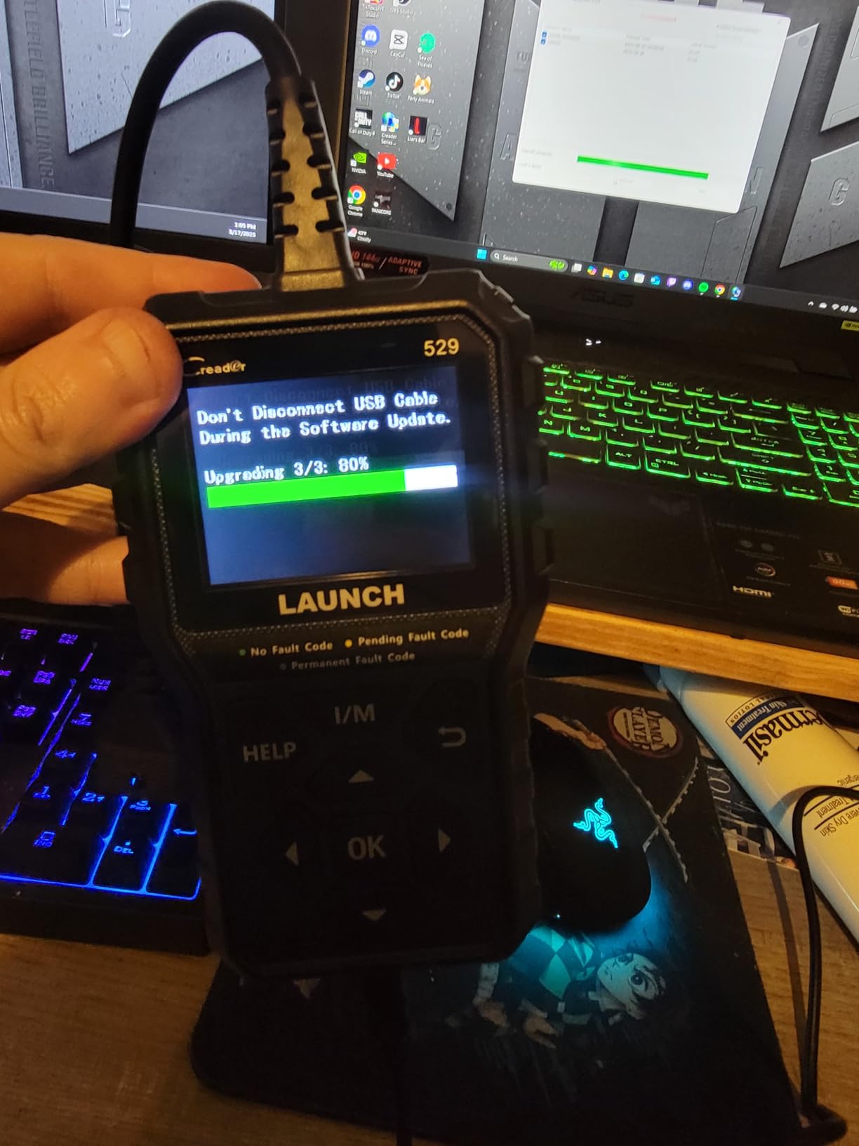 Launch CR529 OBD2 Diagnostic Scan Tool Code Reader for Car After 1996 customer photo 2