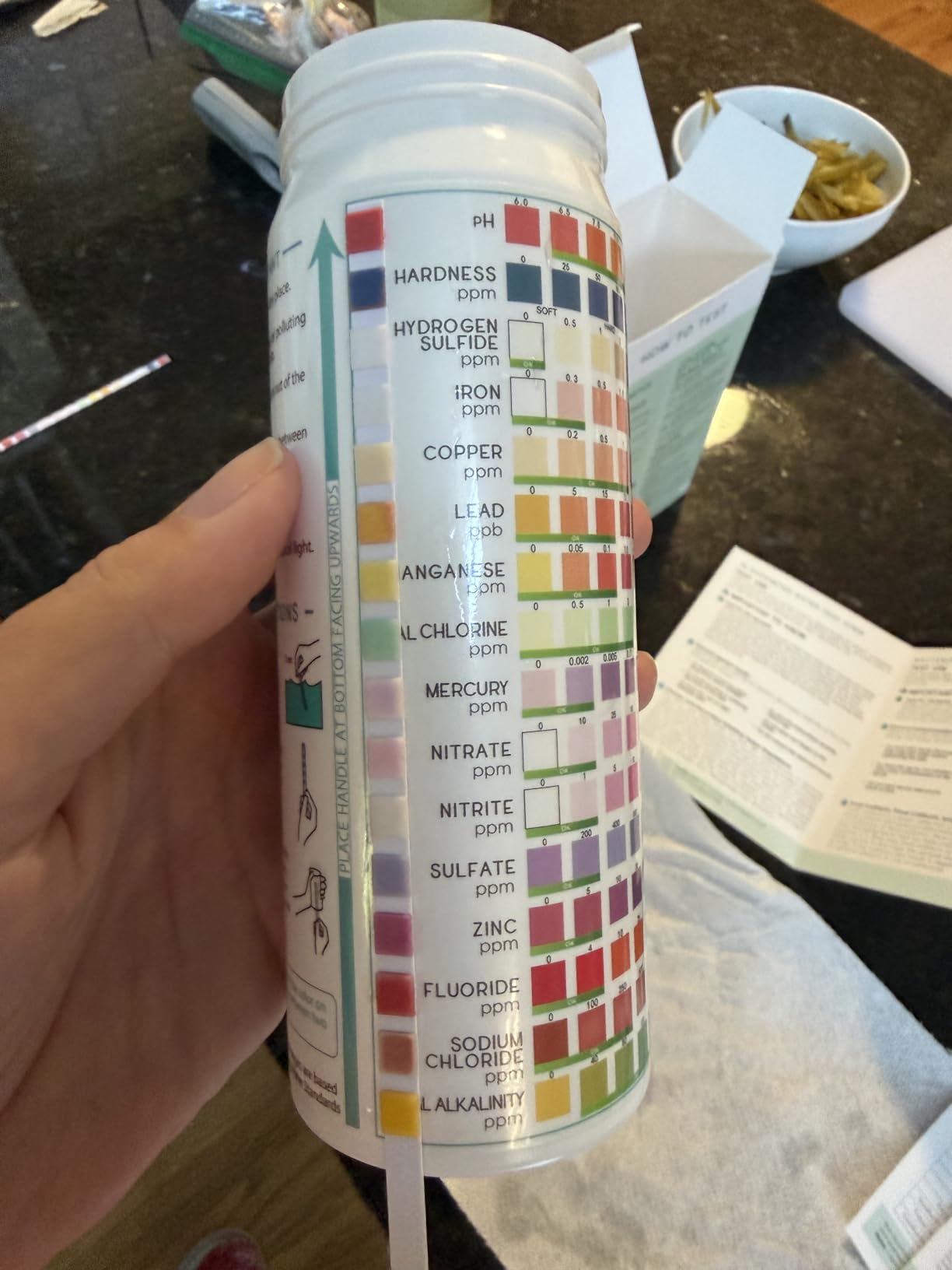 Varify 17in1 Complete Drinking Water Test Kit - 100 Strips + 2 Bacteria Tester Kits - Well, Tap, Home, City Water Testing Strip for Lead, Alkaline, Chlorine, Hardness, Iron, Fluoride, Copper & More customer photo 1