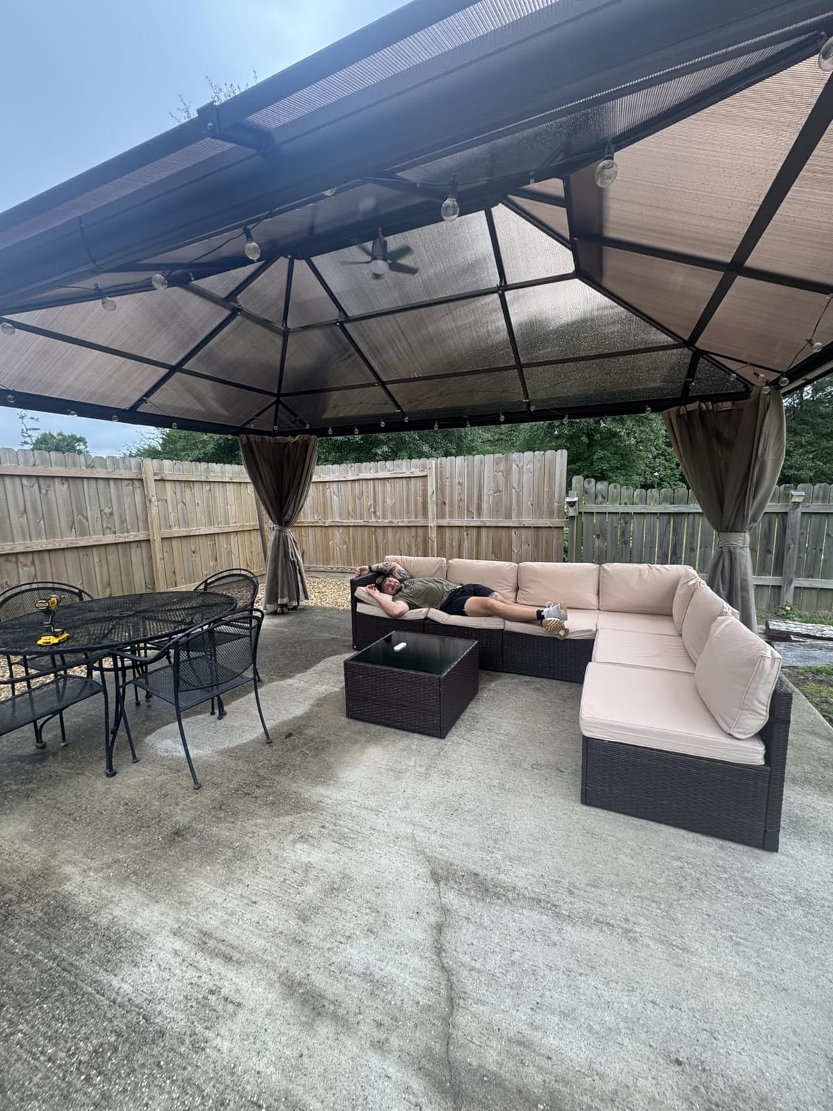 Pamapic 7 Pieces Outdoor Sectional Furniture,Wicker Patio sectional Furniture Sets,All-Weather Rattan Sectional Sofa Conversation Set with Coffee Table and Washable Couch Cushions Covers customer photo 1