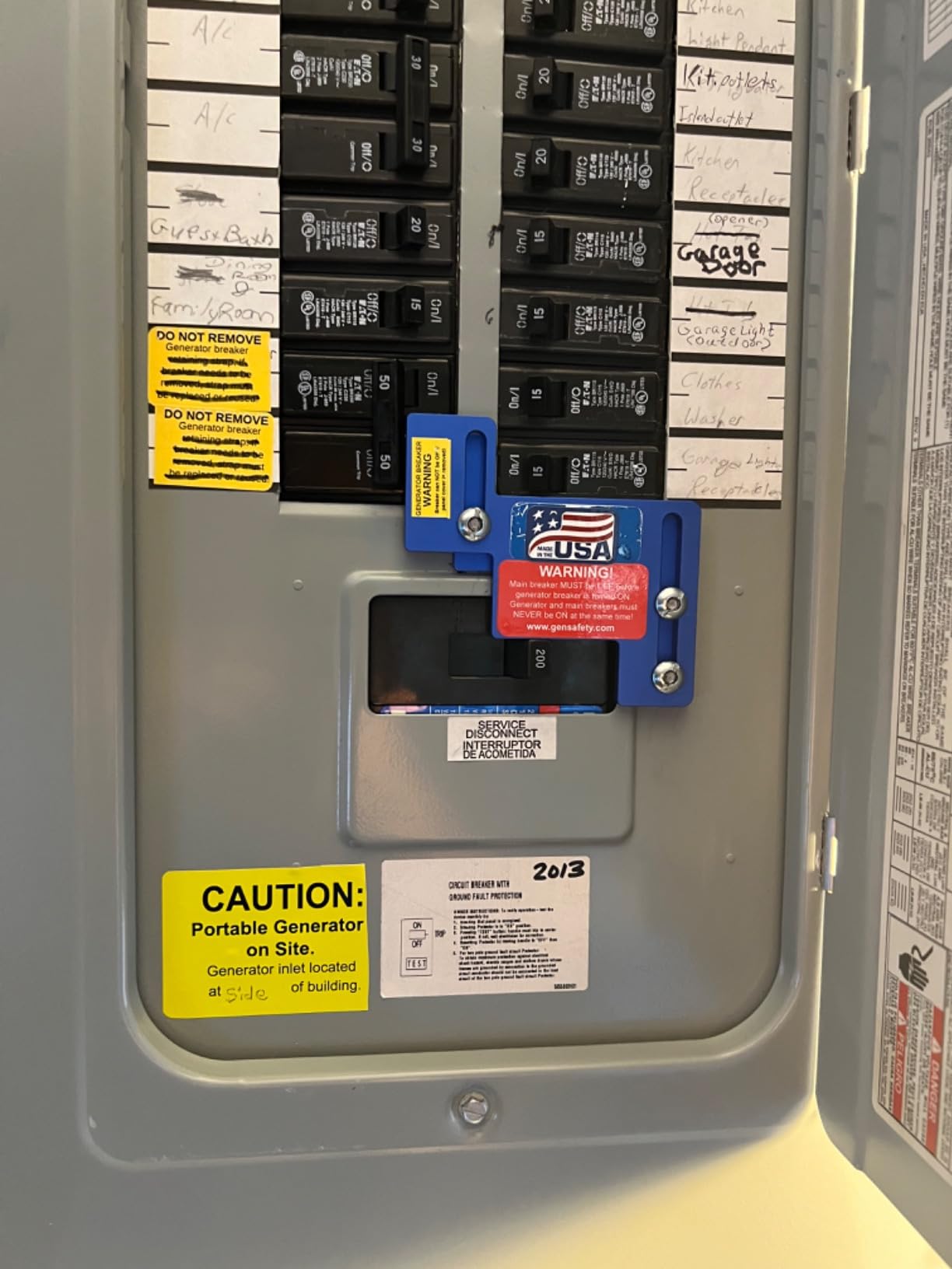 BR-200 Generator Interlock Kit for Cutler Hammer BR and CH Series 150AMP and 200 AMP Panels - Made in USA ! customer photo 1