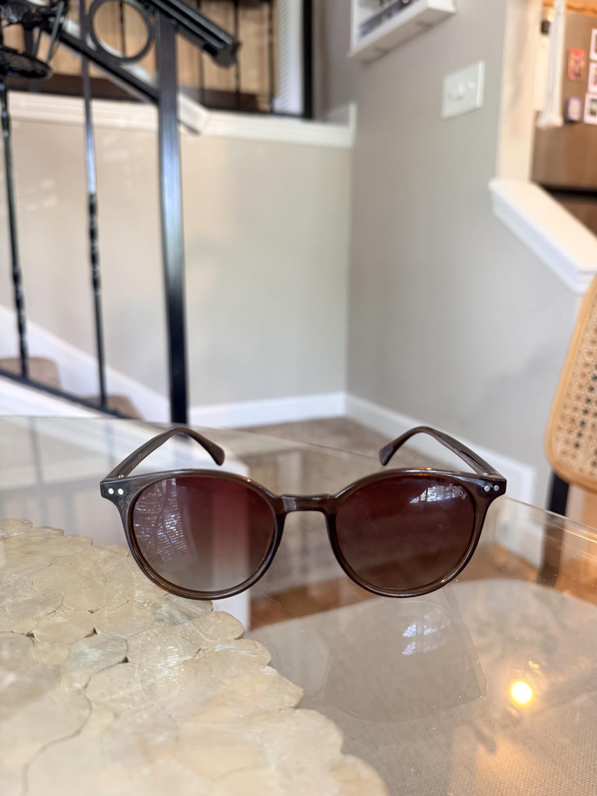 SOJOS Small Round Classic Polarized Sunglasses for Women Men Vintage Style customer photo 2